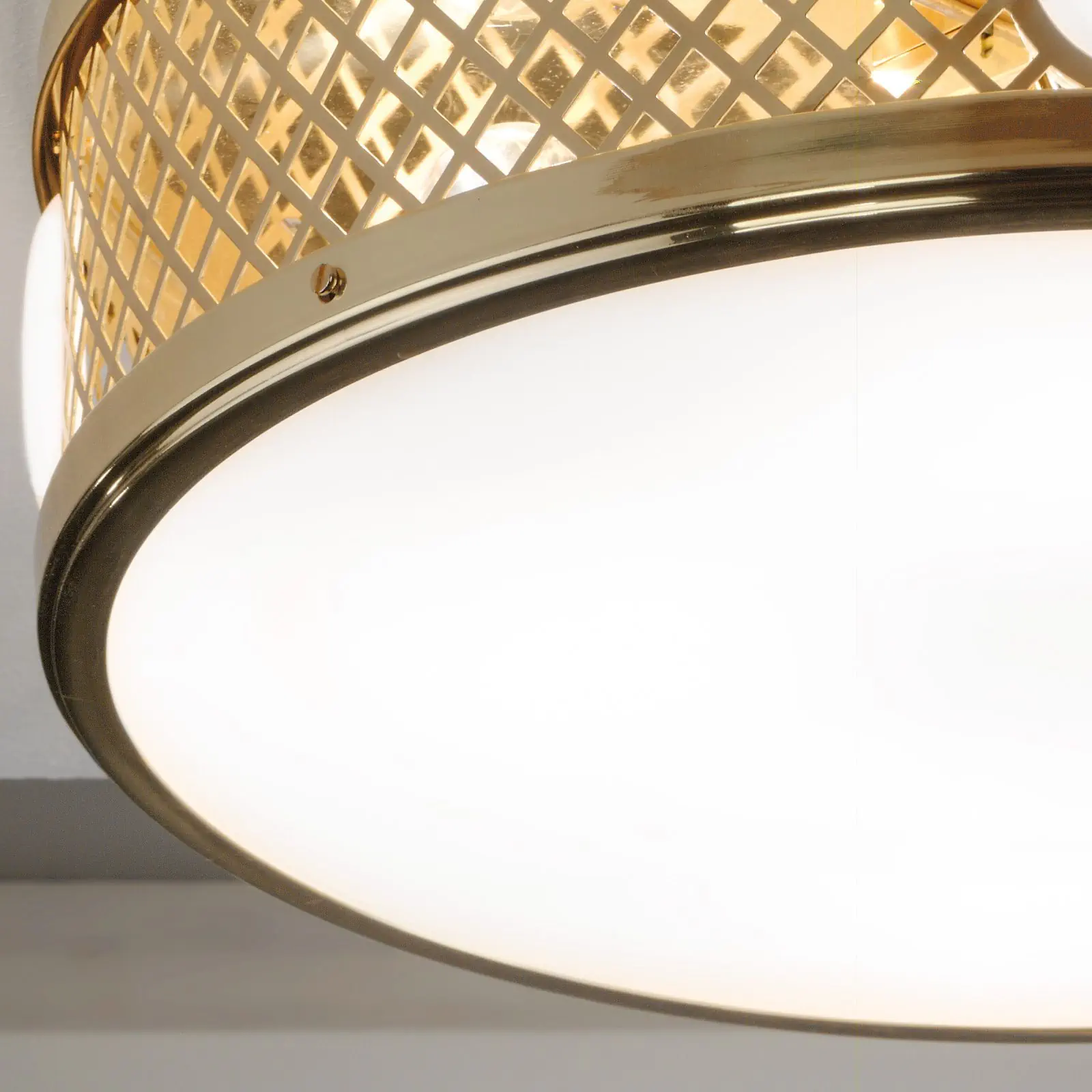 Okrugla plafonska lampa ALT WIEN, sjajni mesing, 53cm - 2