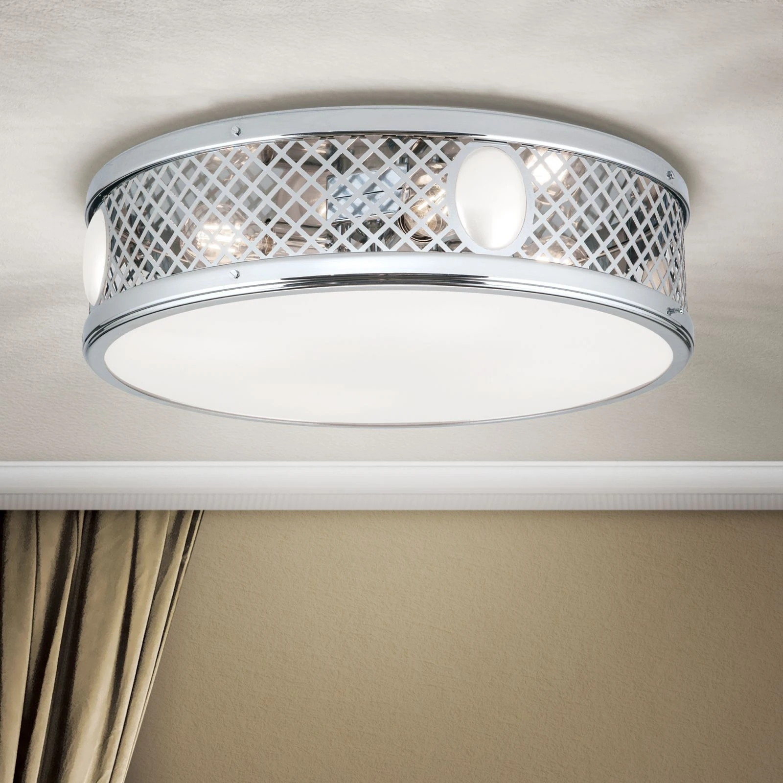 Plafonska lampa ALT WIEN, sjajni nikl, Ø 53 cm - 1