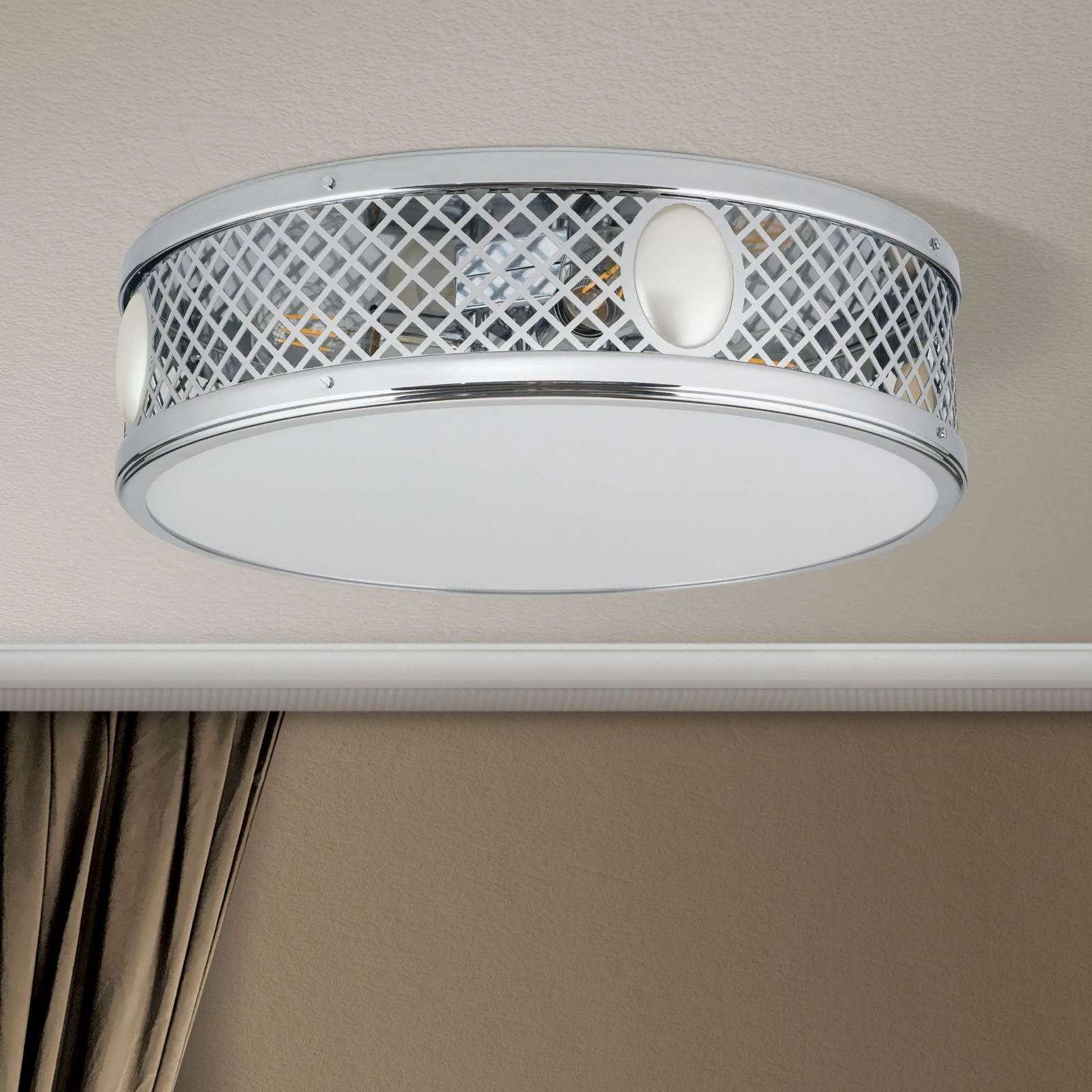 Plafonska lampa ALT WIEN, sjajni nikl, Ø 53 cm - 3