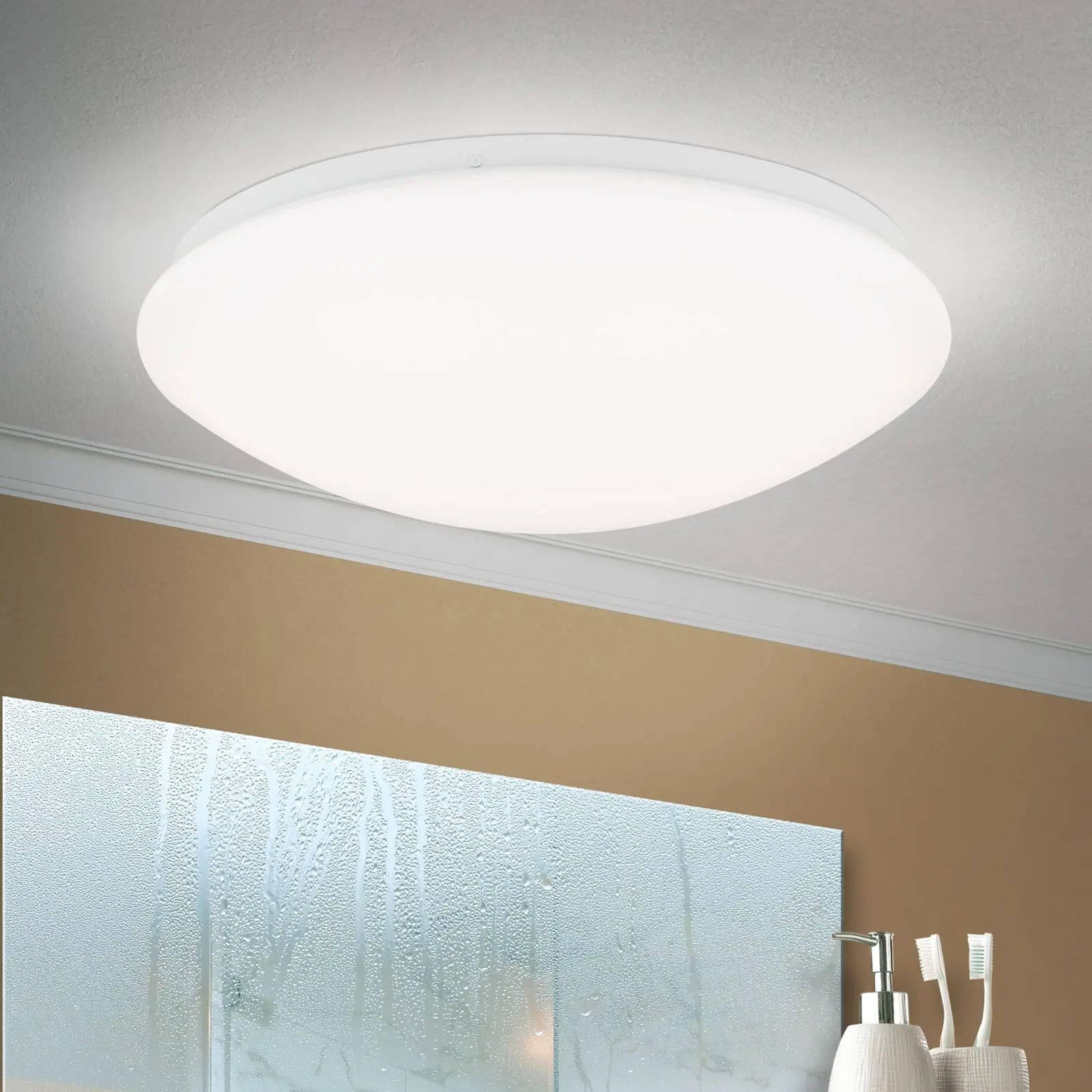 LED plafonska lampa NEDO, 35 cm, opal