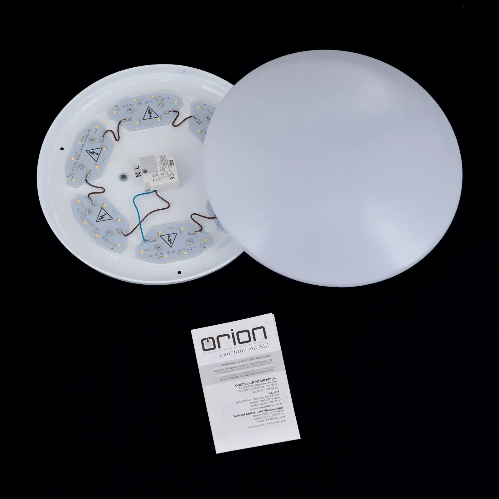 LED plafonska lampa NEDO, 35 cm, opal - 8