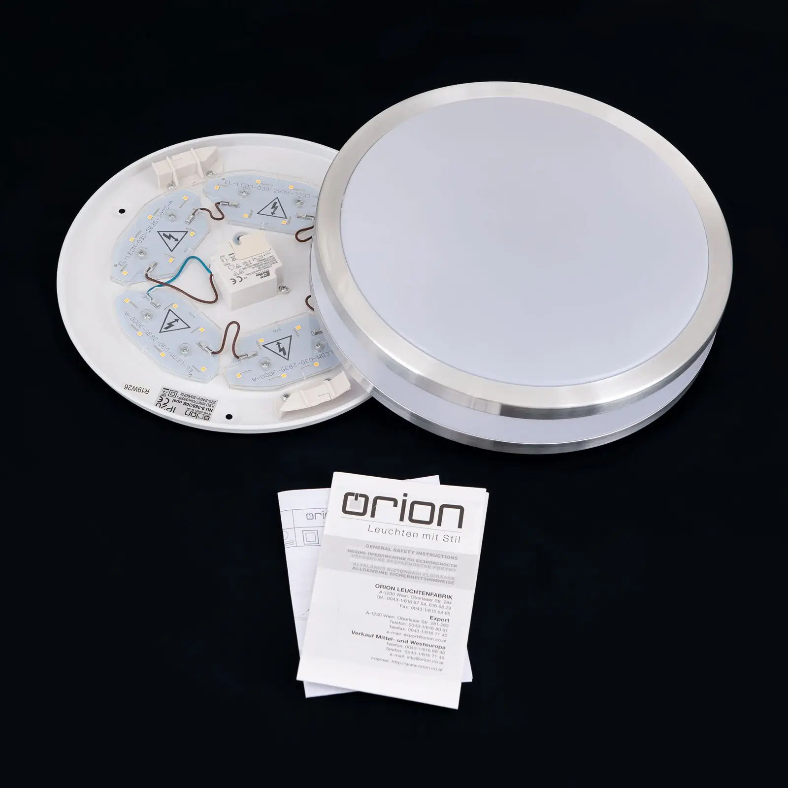 LED plafonska lampa NEDO, 30 cm, sa aluminijumskim dekorom - 8