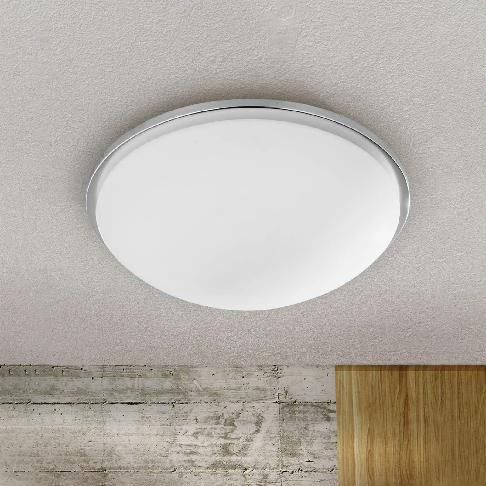 LED kupatilska plafonska lampa GLANTO, saten, 38 cm - 3