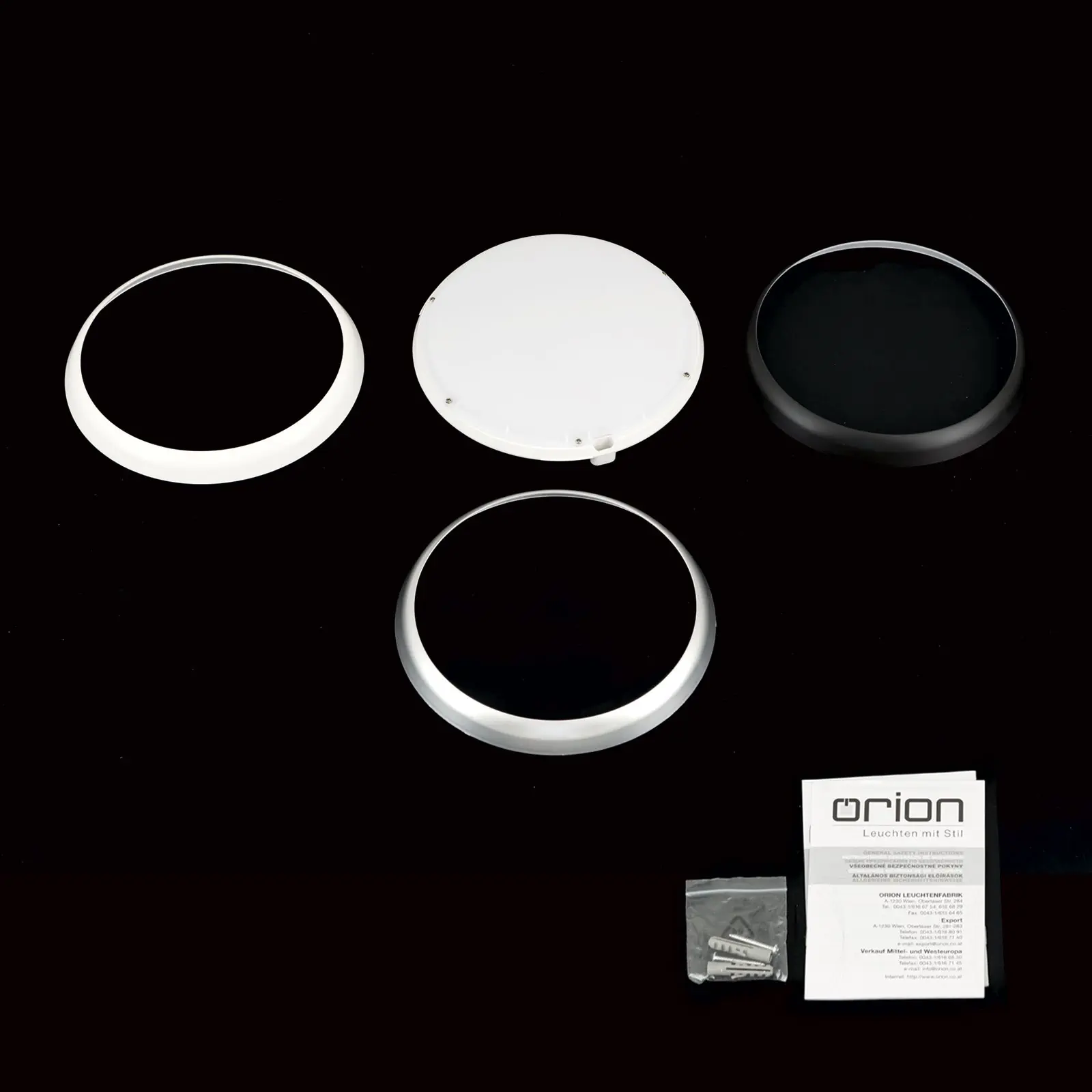 LED plafonska lampa MAGGY, Ø 25 cm, zamjenjivi obruči u bojama - 8