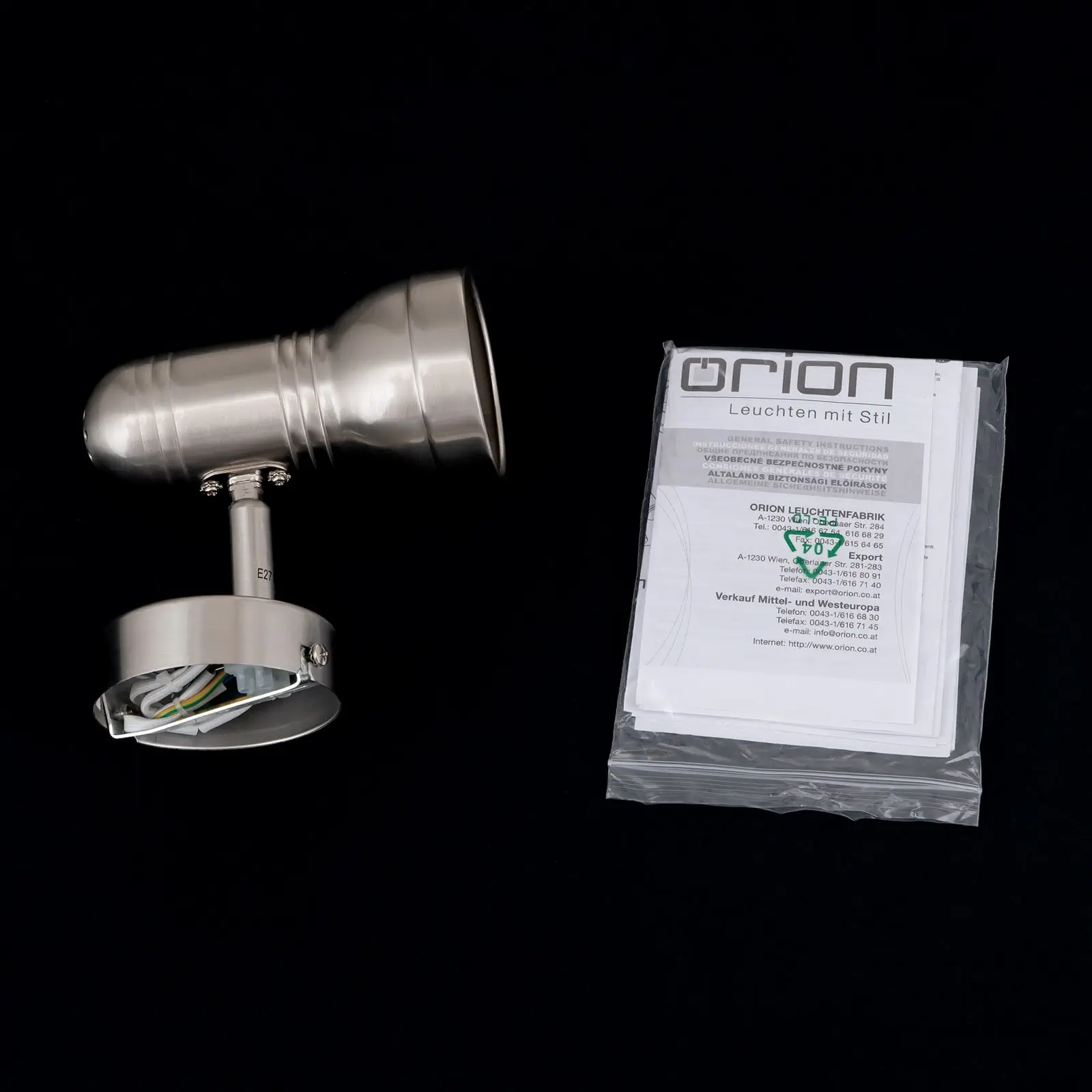 Spot lampa WILHELM, 1-izvor svetla, satinisana - 8