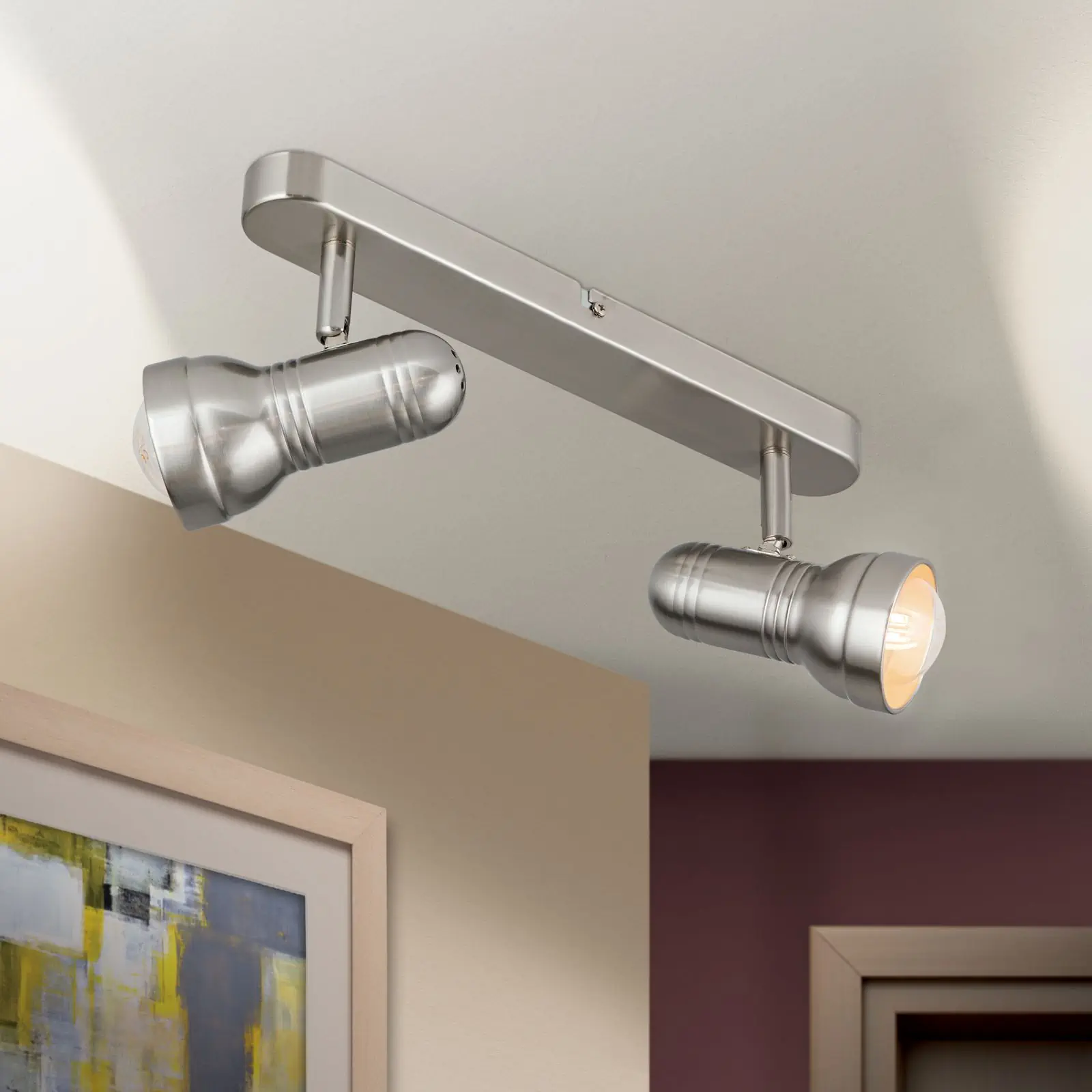 Spot Lampa WILHELM, 2 izvora svetla, satinisana - 2