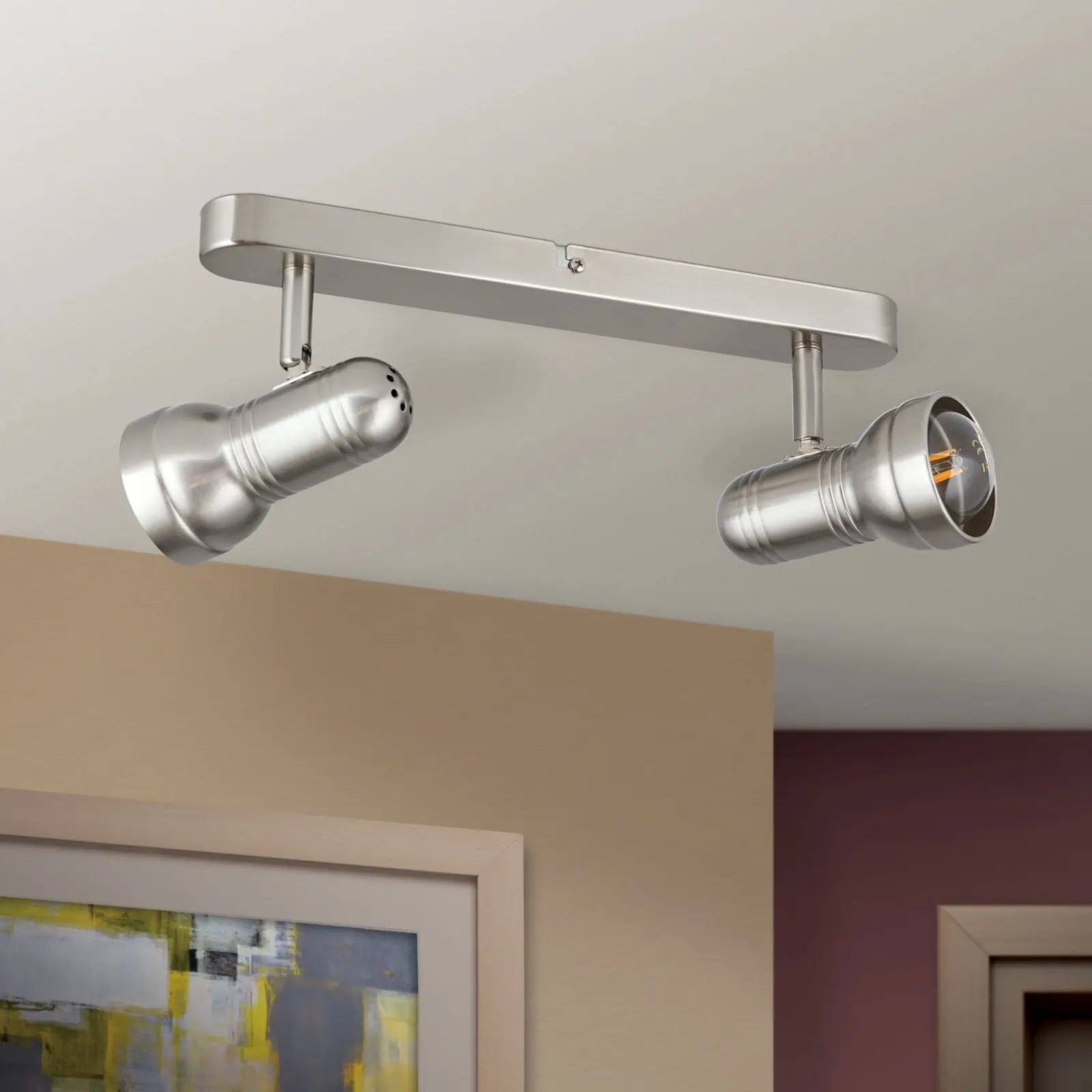 Spot Lampa WILHELM, 2 izvora svetla, satinisana - 3