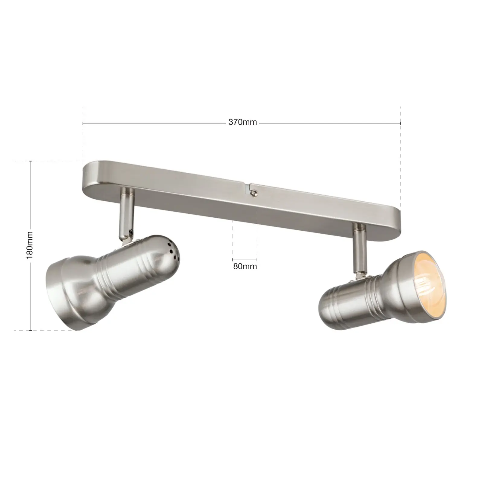 Spot Lampa WILHELM, 2 izvora svetla, satinisana - 7