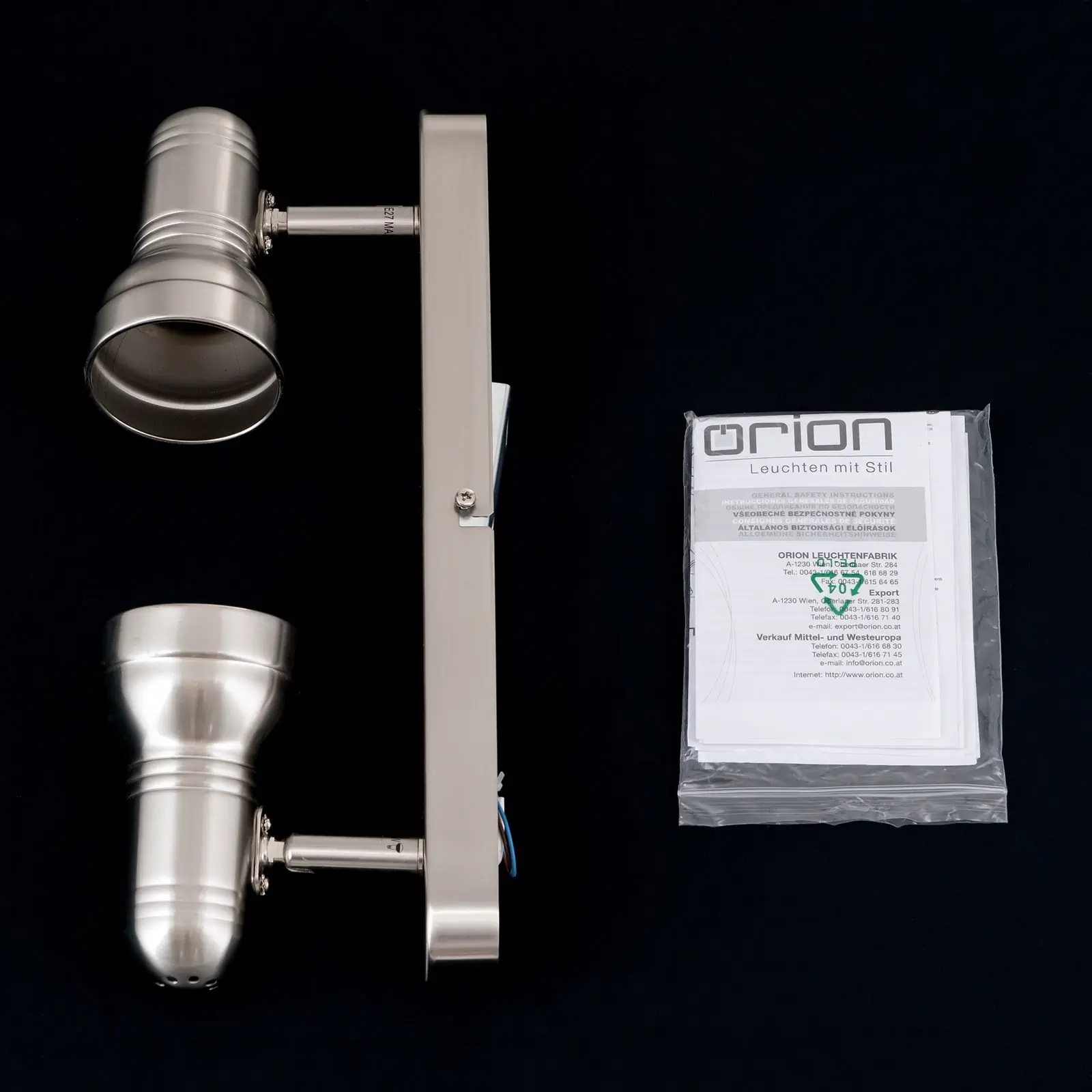 Spot Lampa WILHELM, 2 izvora svetla, satinisana - 8