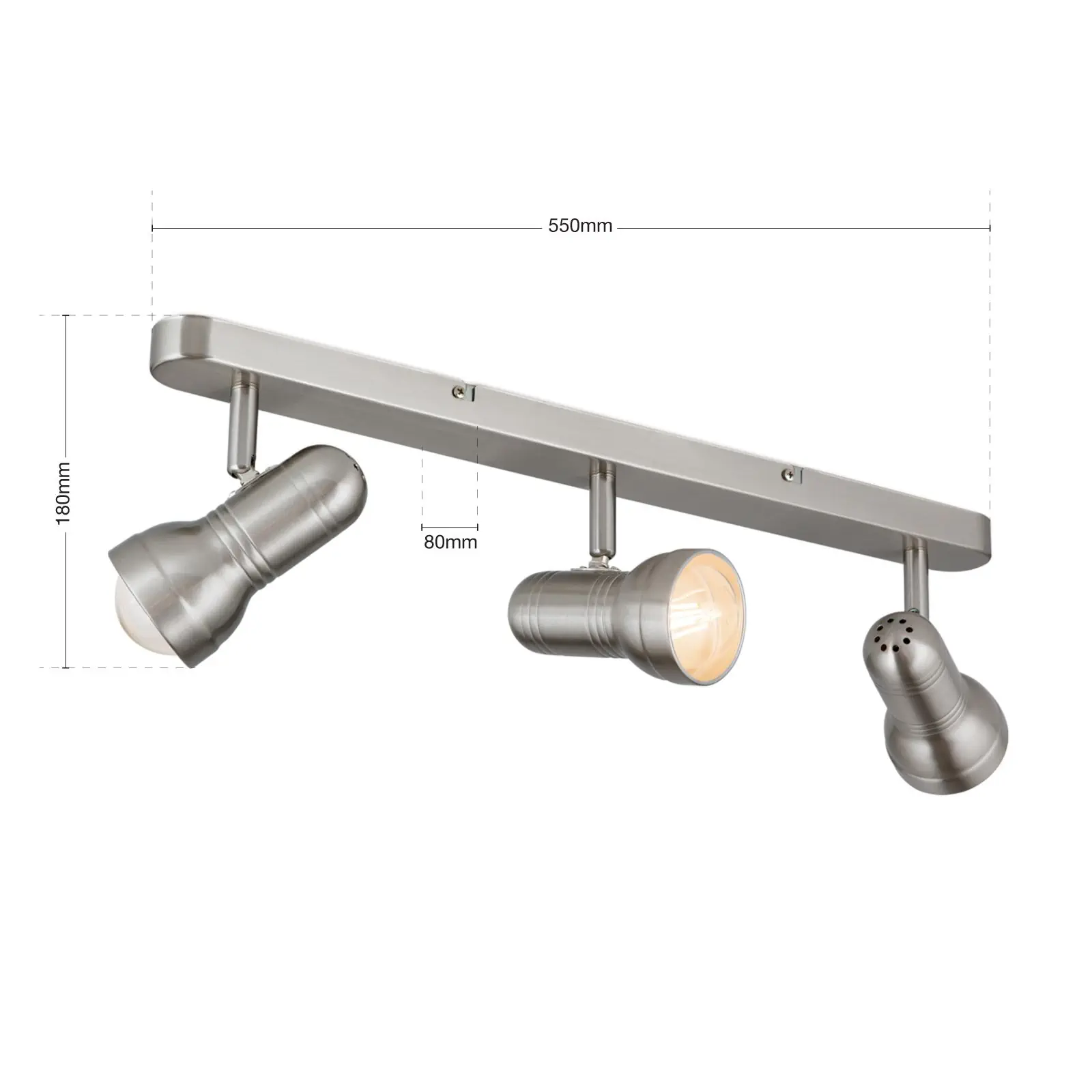 Spot Lampa WILHELM, 3 izvora svetla, satinisana - 7