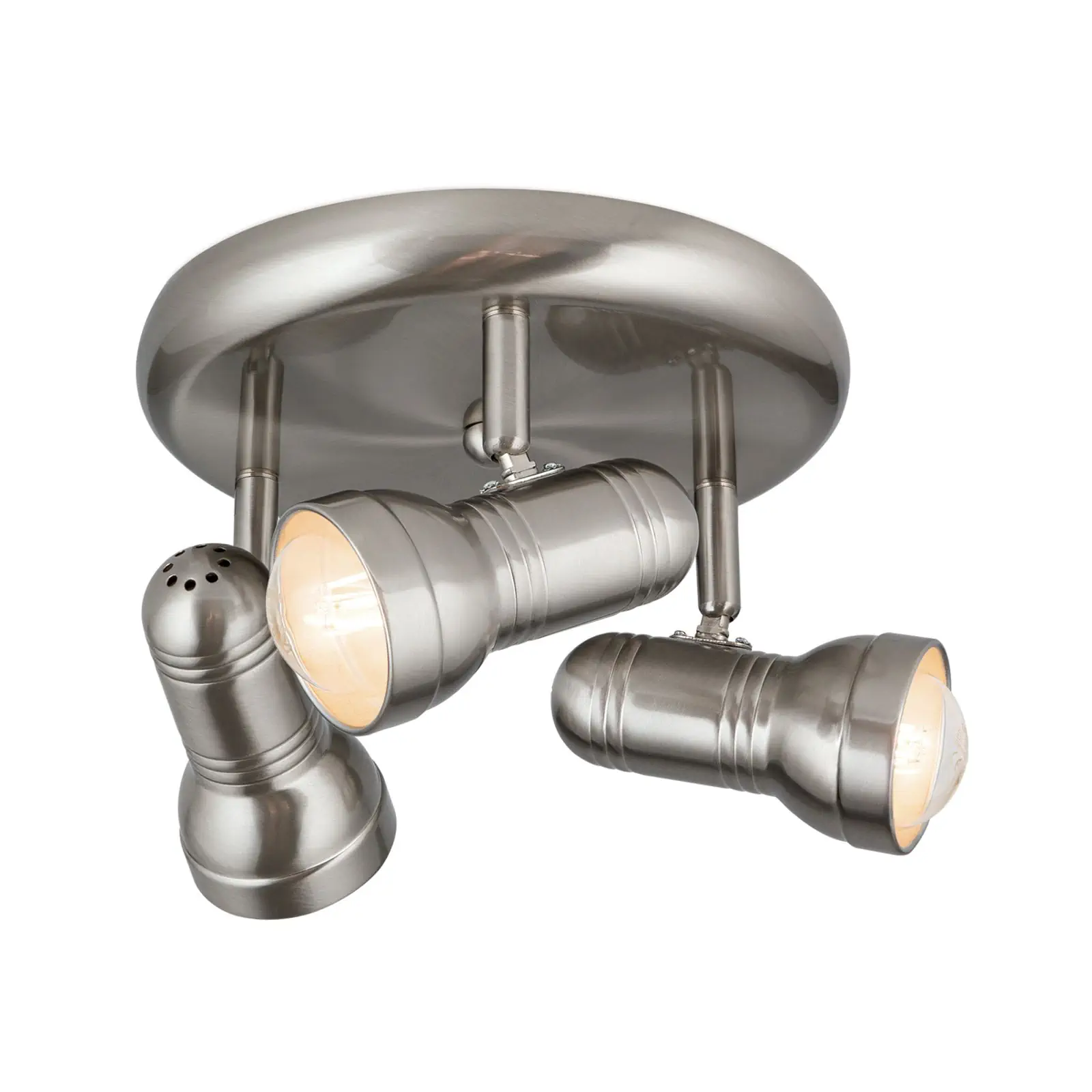 Spot Lampa WILHELM, 3 izvora svetla, satinisana, okrugla - 4