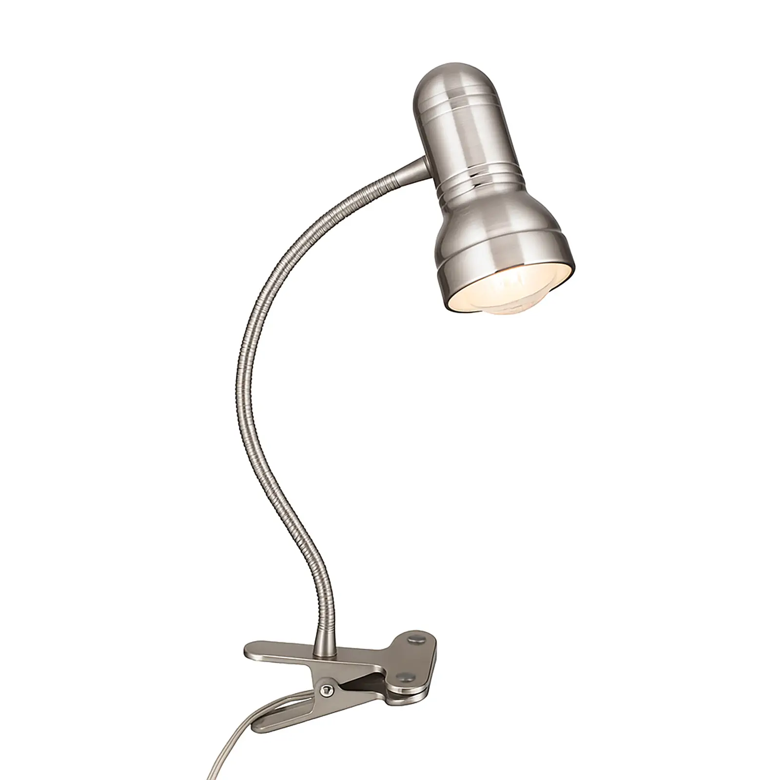 Spot lampa sa stezaljkom WILHELM, satenirana, dugačka - 9