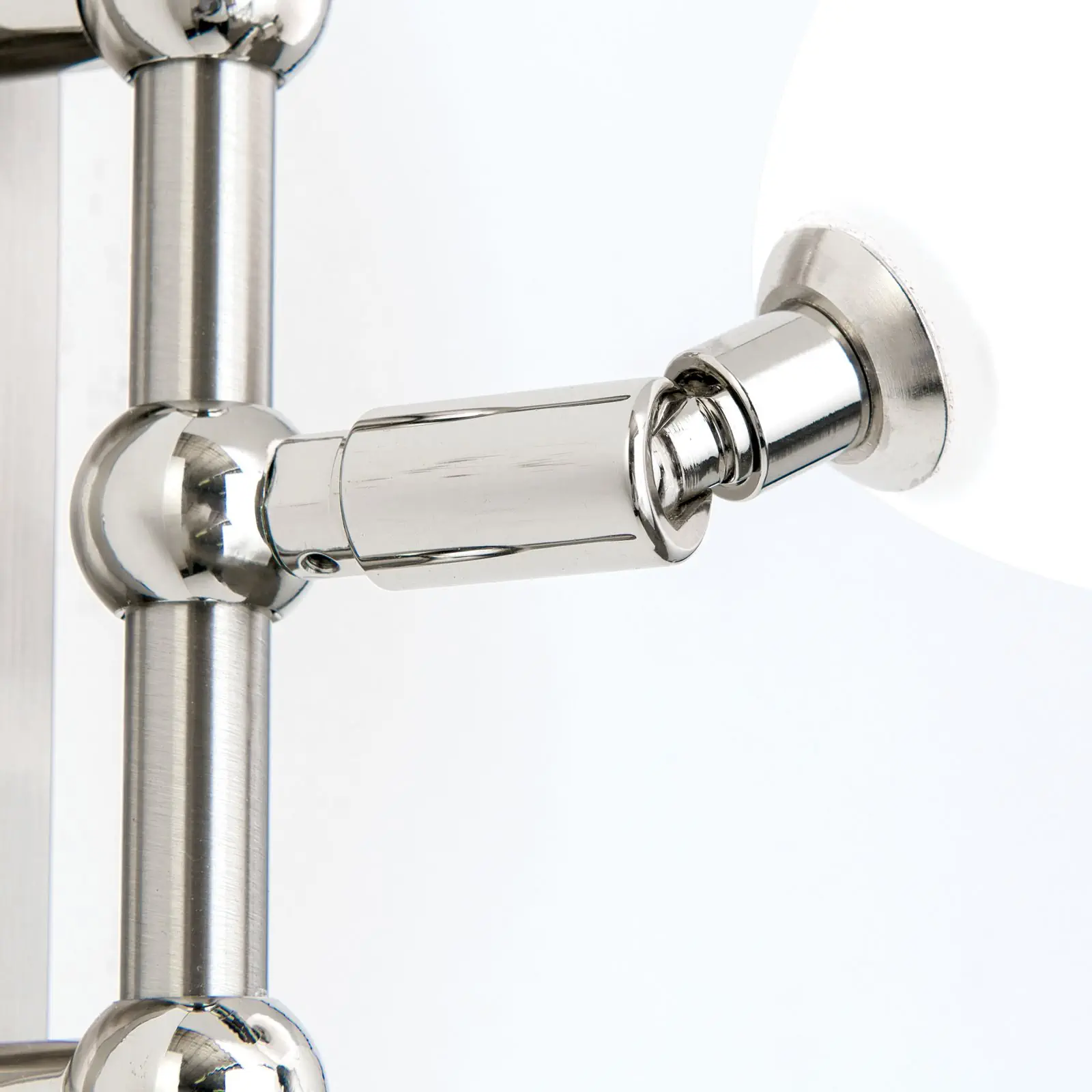 Pojedinačna spot lampa OPALDESIGN, 1 izvor svetla, saten hrom završna obrada, sa opalnim staklom - 6