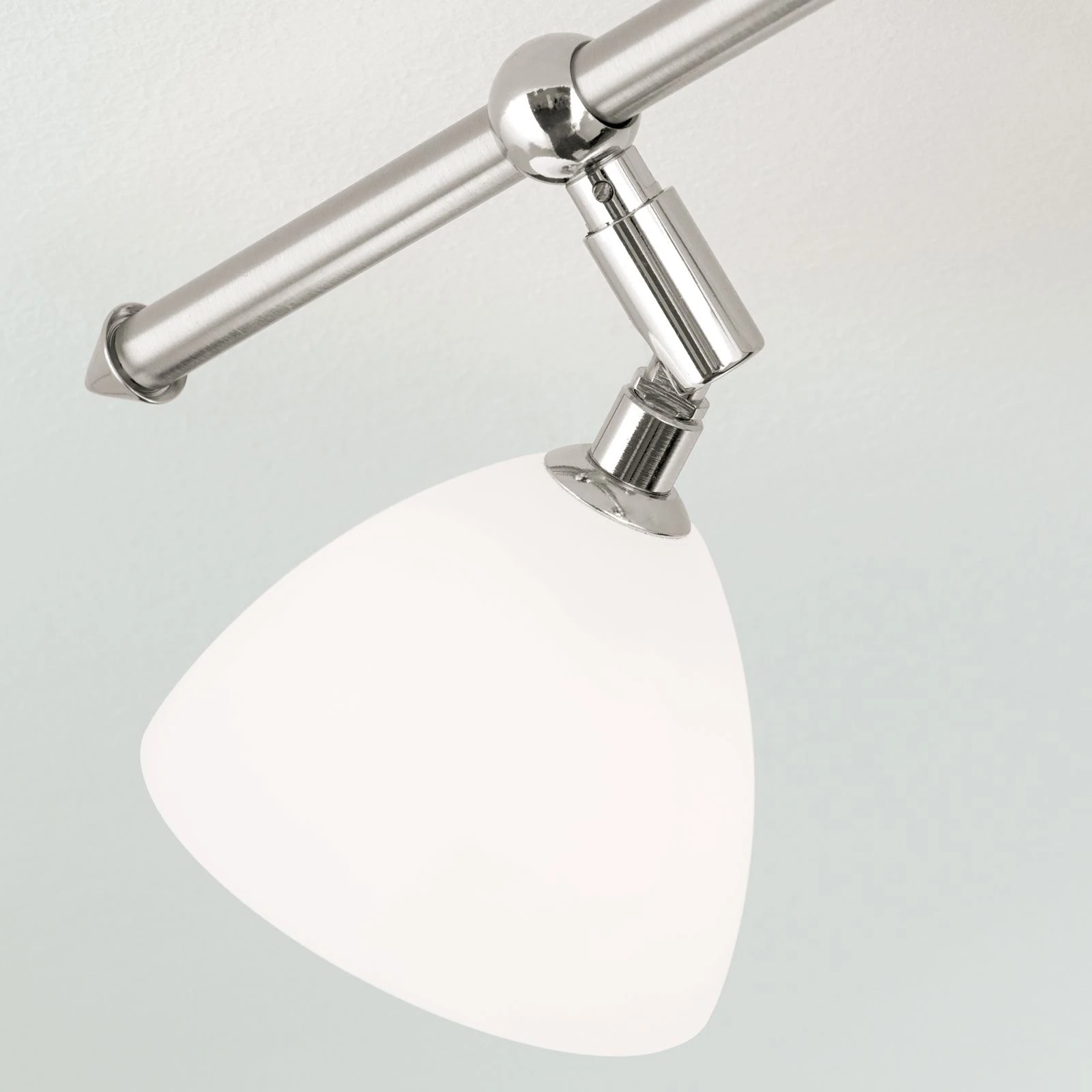 Spot lampa OPALDESIGN, 4 glave, satin hrom, opalno staklo - 5