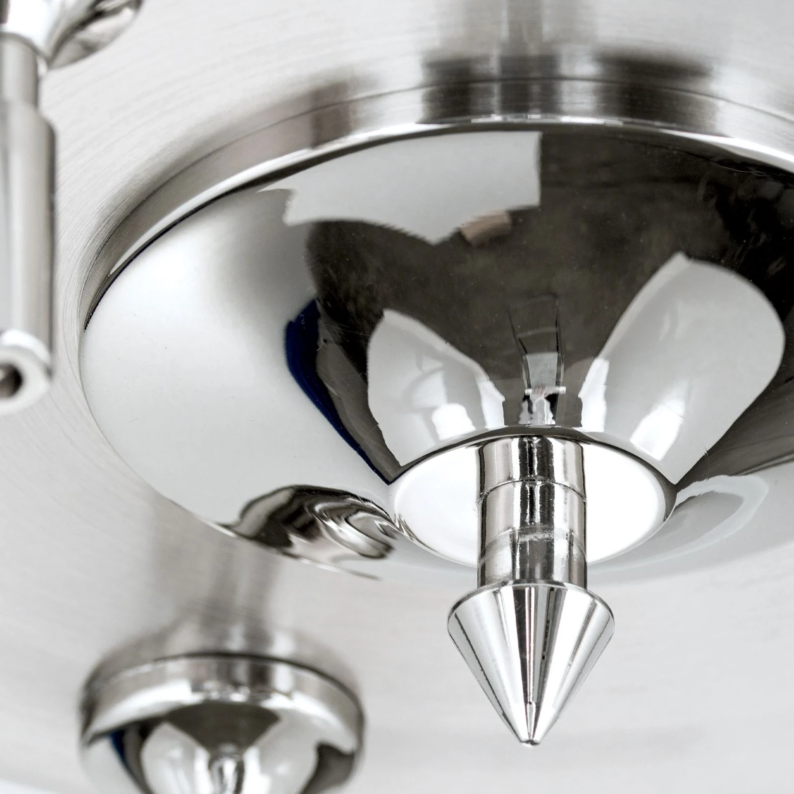 Spot lampa OPALDESIGN, 3 glave, okrugla, satin hrom, opalno staklo - 5