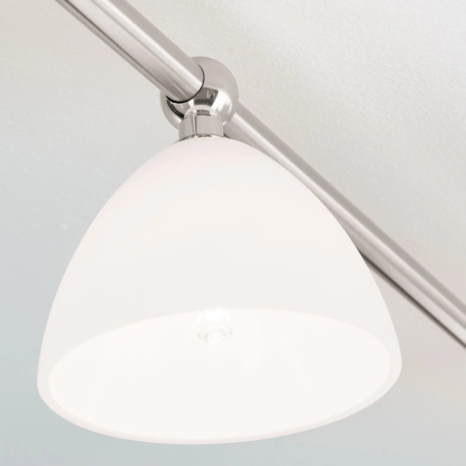 Spot lampa OPALDESIGN, 6 glave, satin hrom, opalno staklo - 6