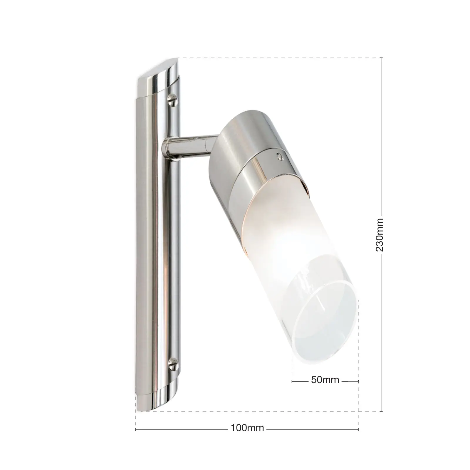 Pojedinačna spot lampa SPOT EXCLUSIVE, saten završna obrada, sa saten mat staklom - 7