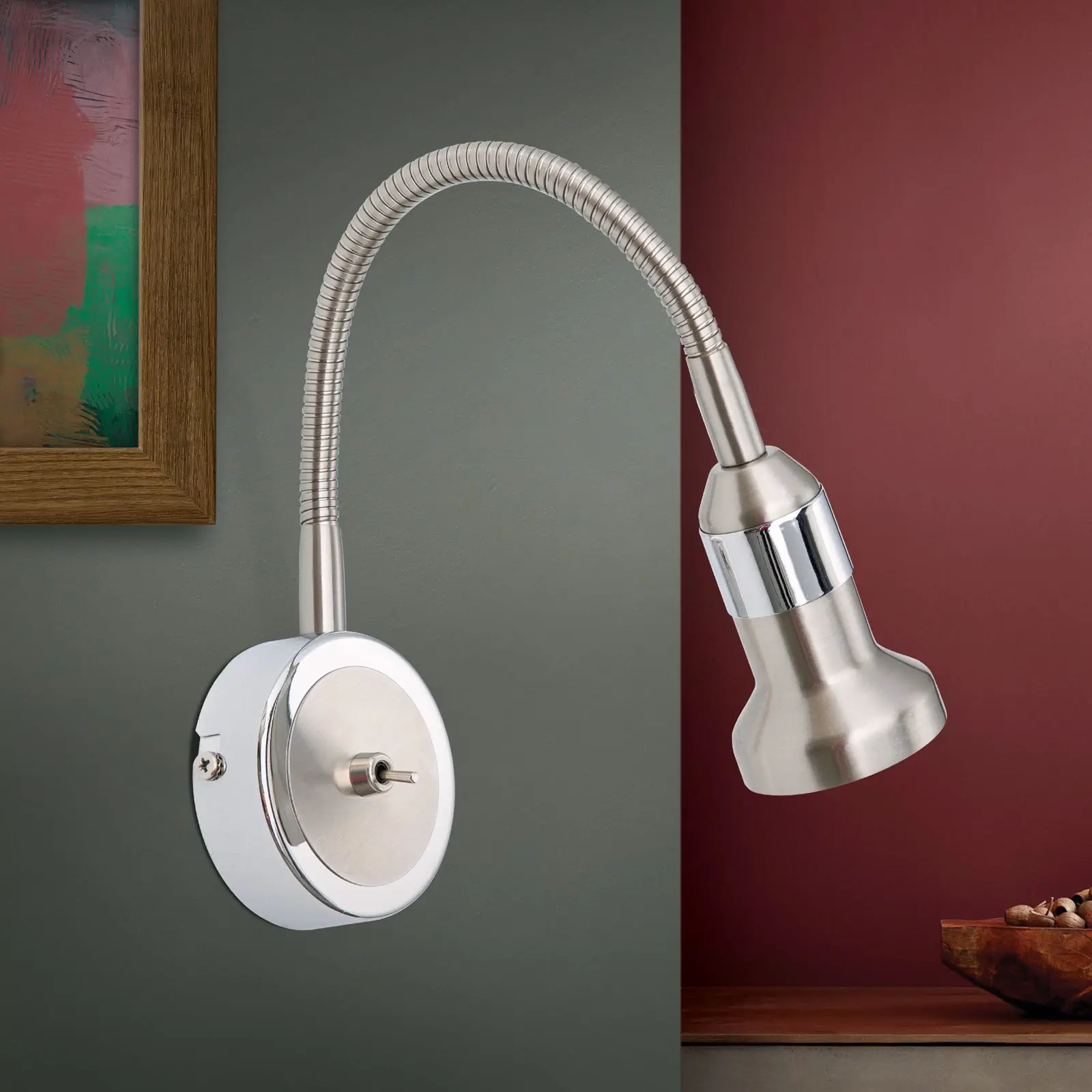 Spot lampa SEBA, 1 izvor svetla, satinisana - 3