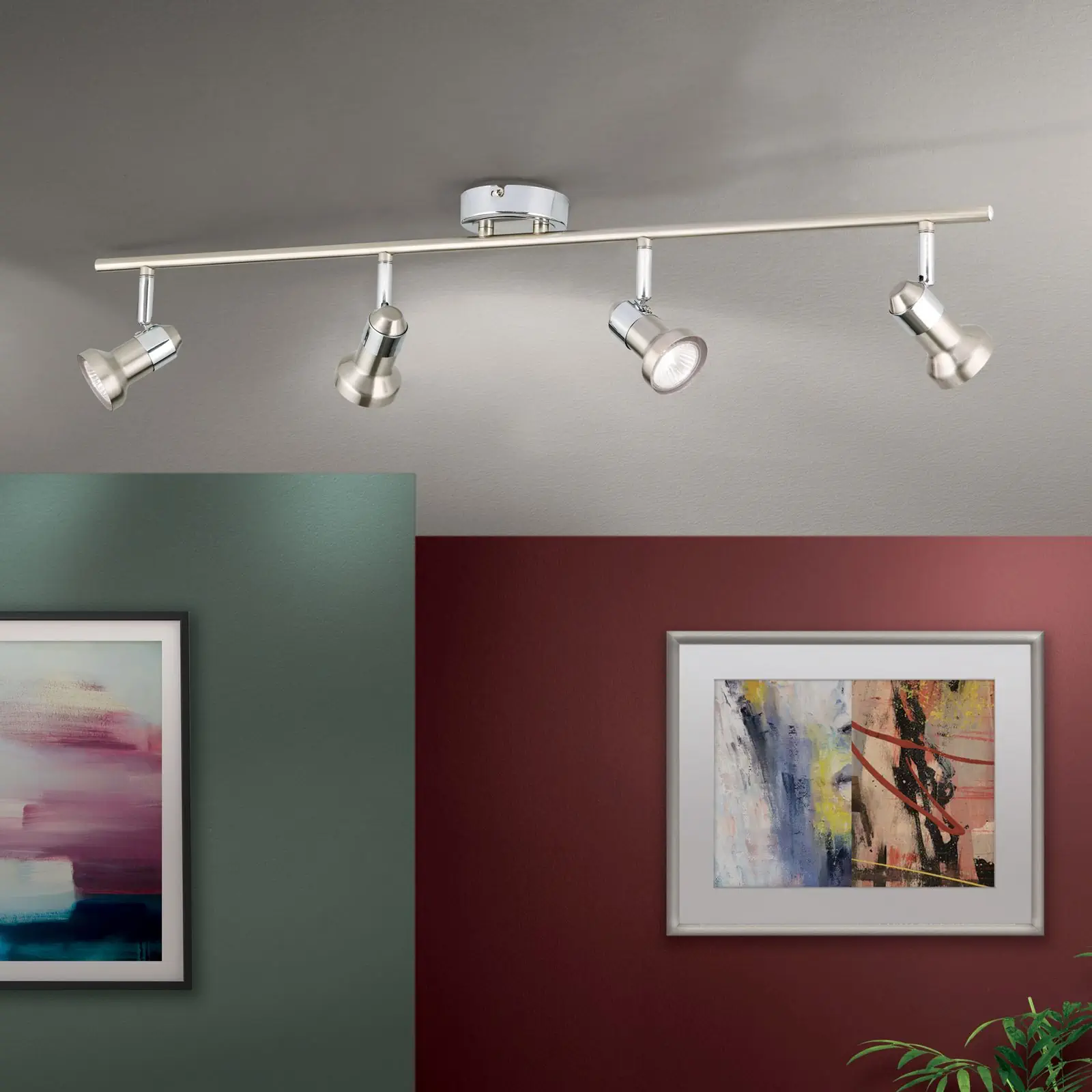 Spot lampa SEBA, 4 izvora svetla, satinsana - 2