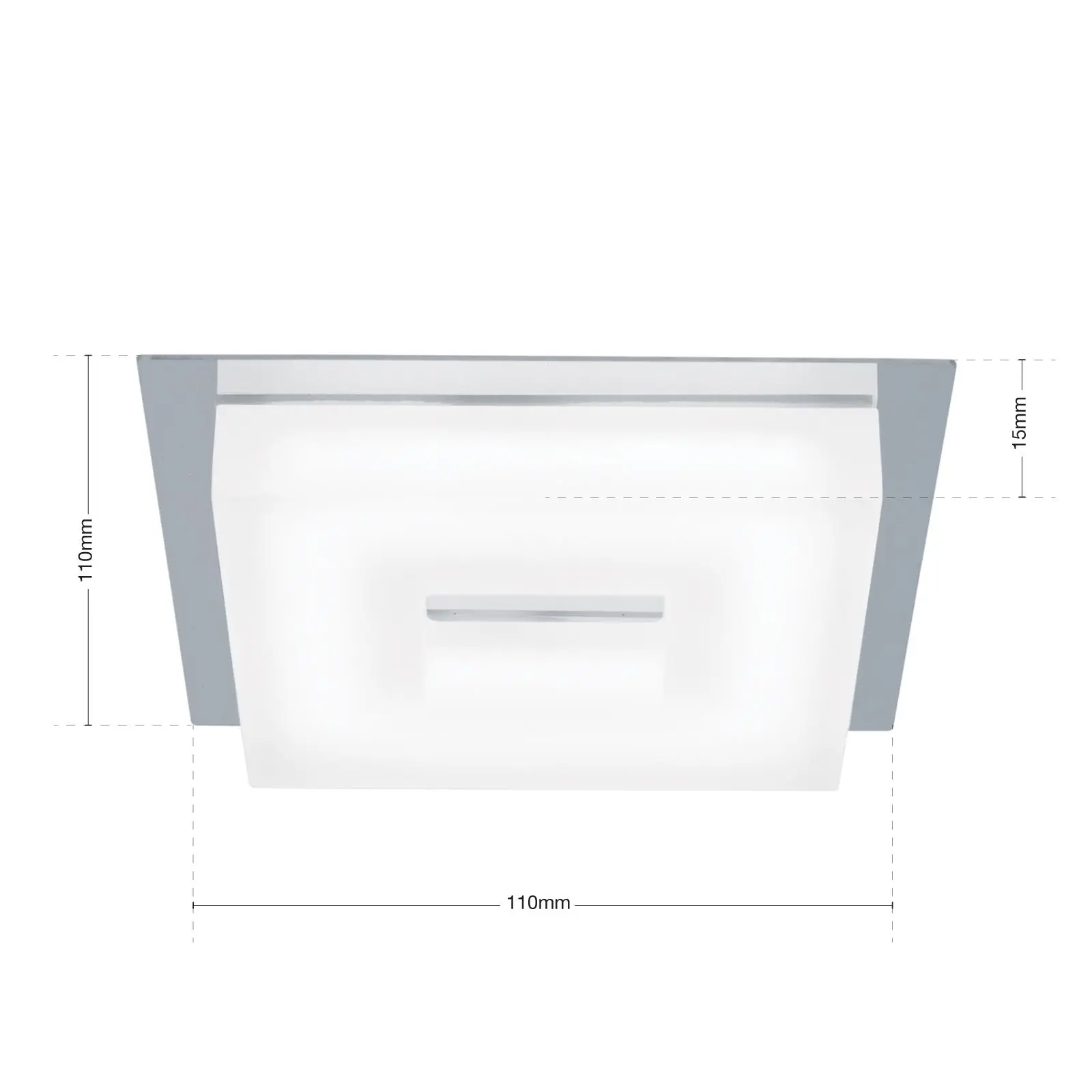 LED ugradna spot lampa TAURO, hrom, angular - 7