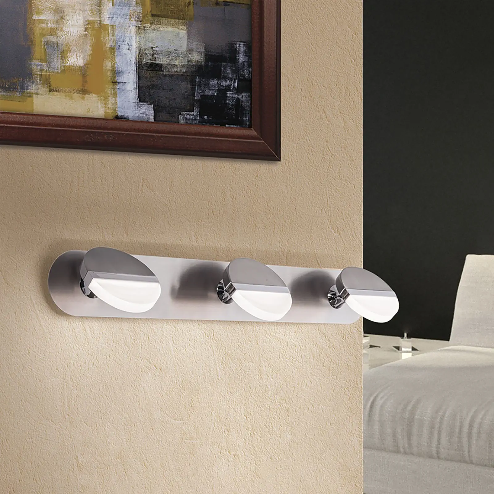 LED spot lampa FABIAN, 3 izvora svetla, satinirana - 2