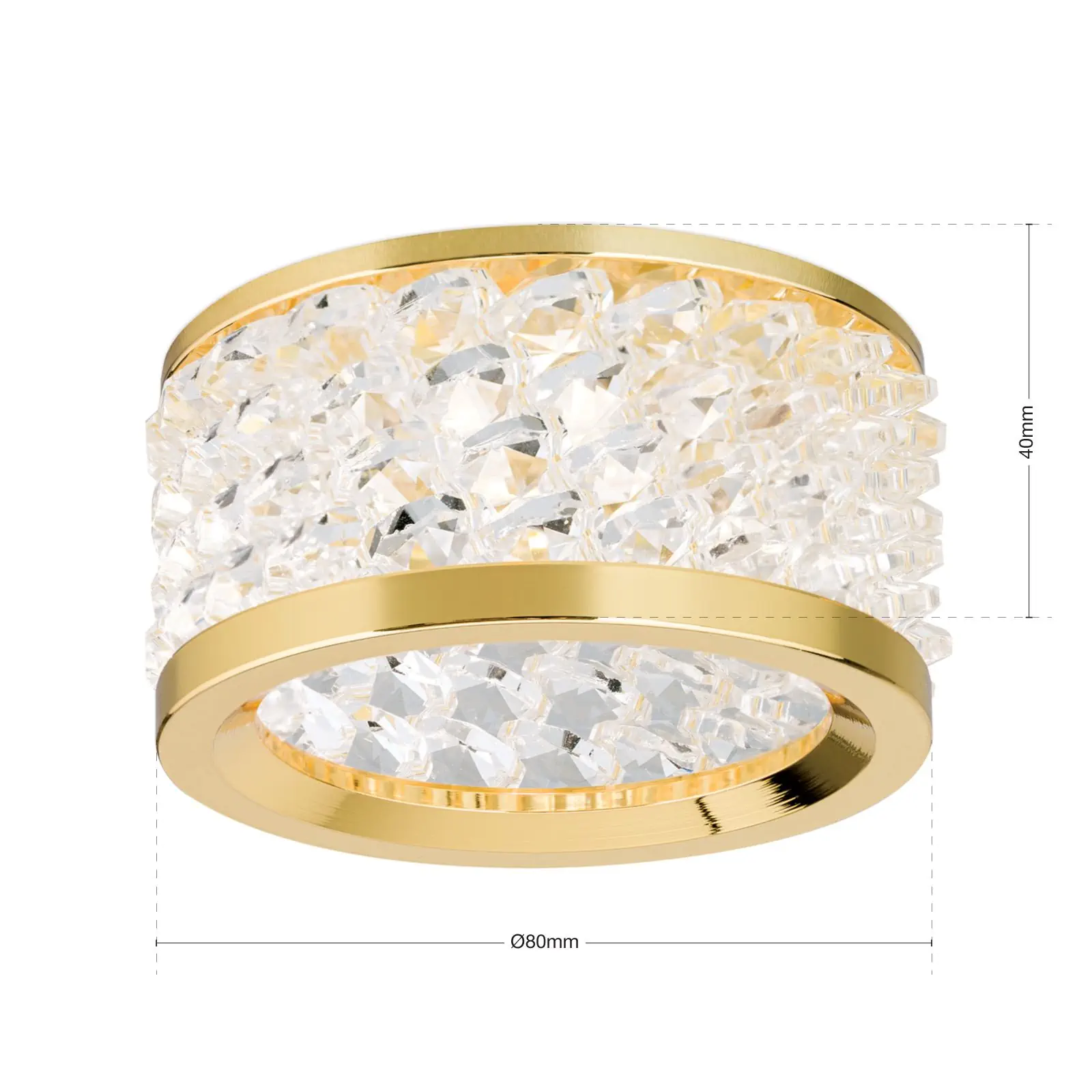 Ugradna spot lampa KORB, zlatna - 7