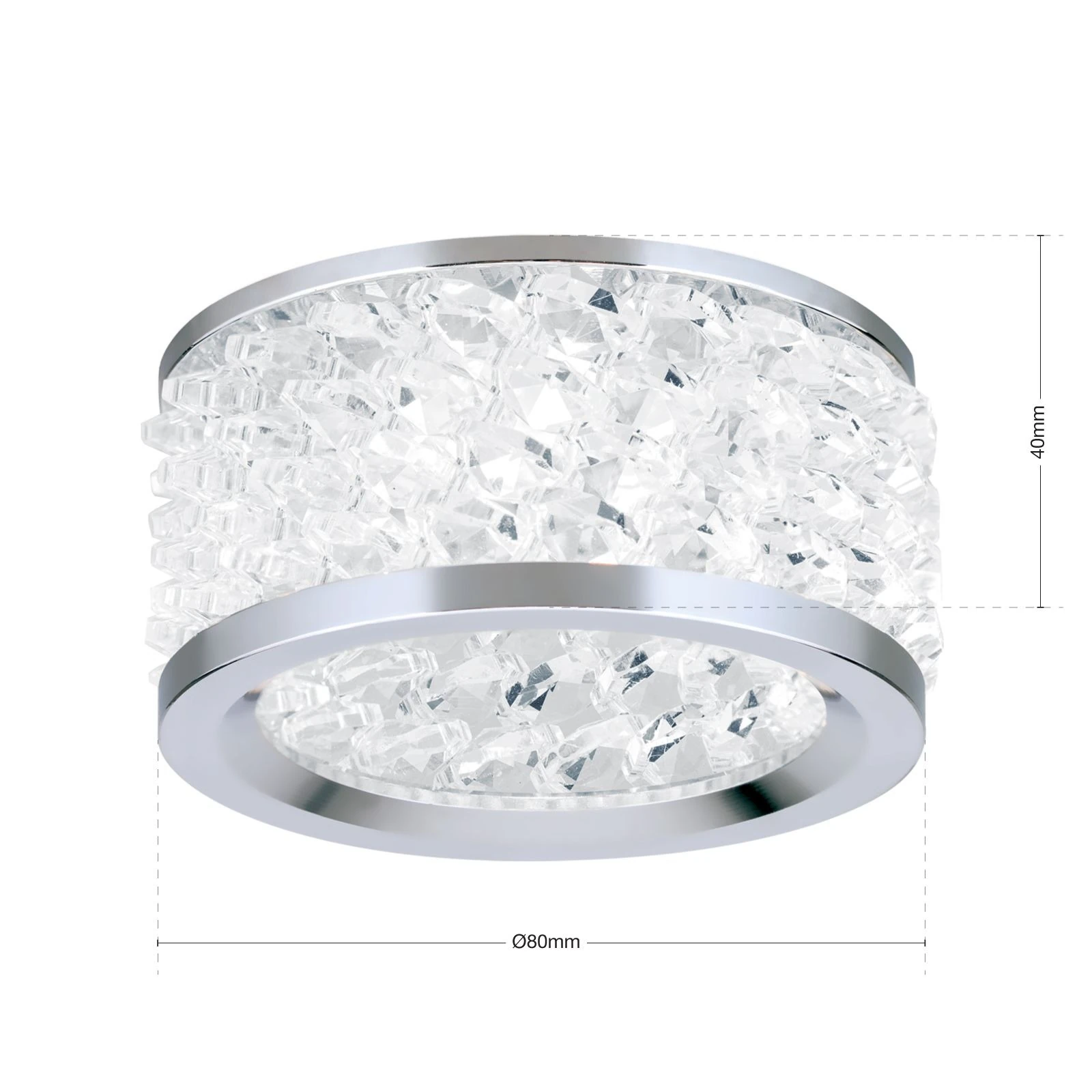 Ugradna spot lampa KORB, hrom - 7