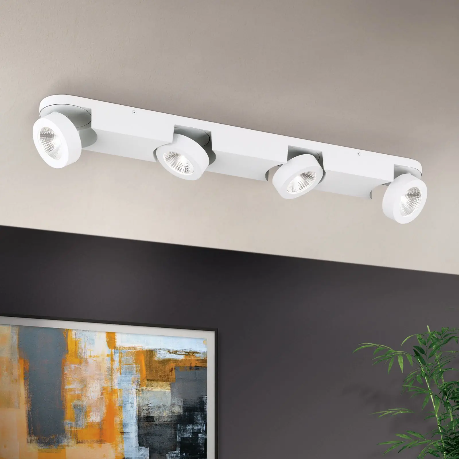 LED spot lampa MENO, 4 izvora svetla, bela