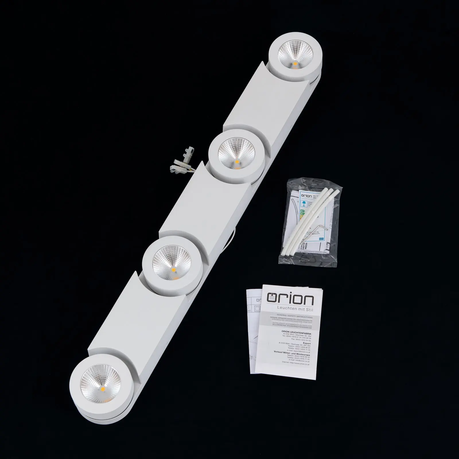 LED spot lampa MENO, 4 izvora svetla, bela - 8