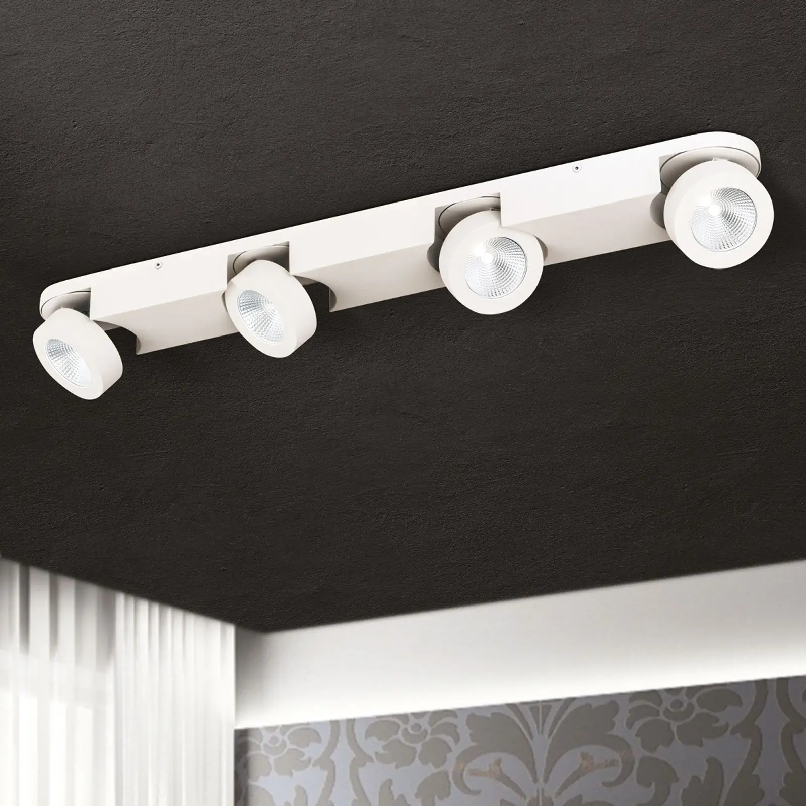 LED spot lampa MENO, 4 izvora svetla, bela - 9