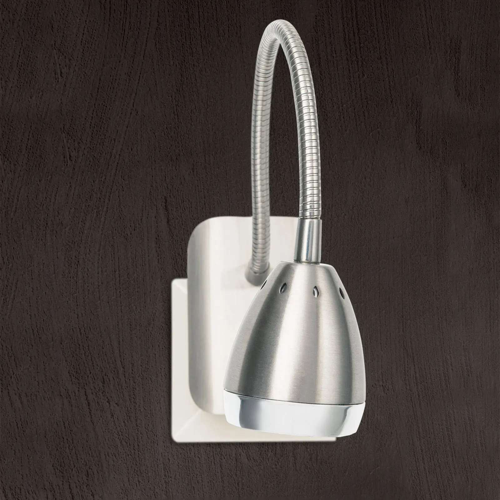 LED lampa za utičnicu PLANO, saten - 2