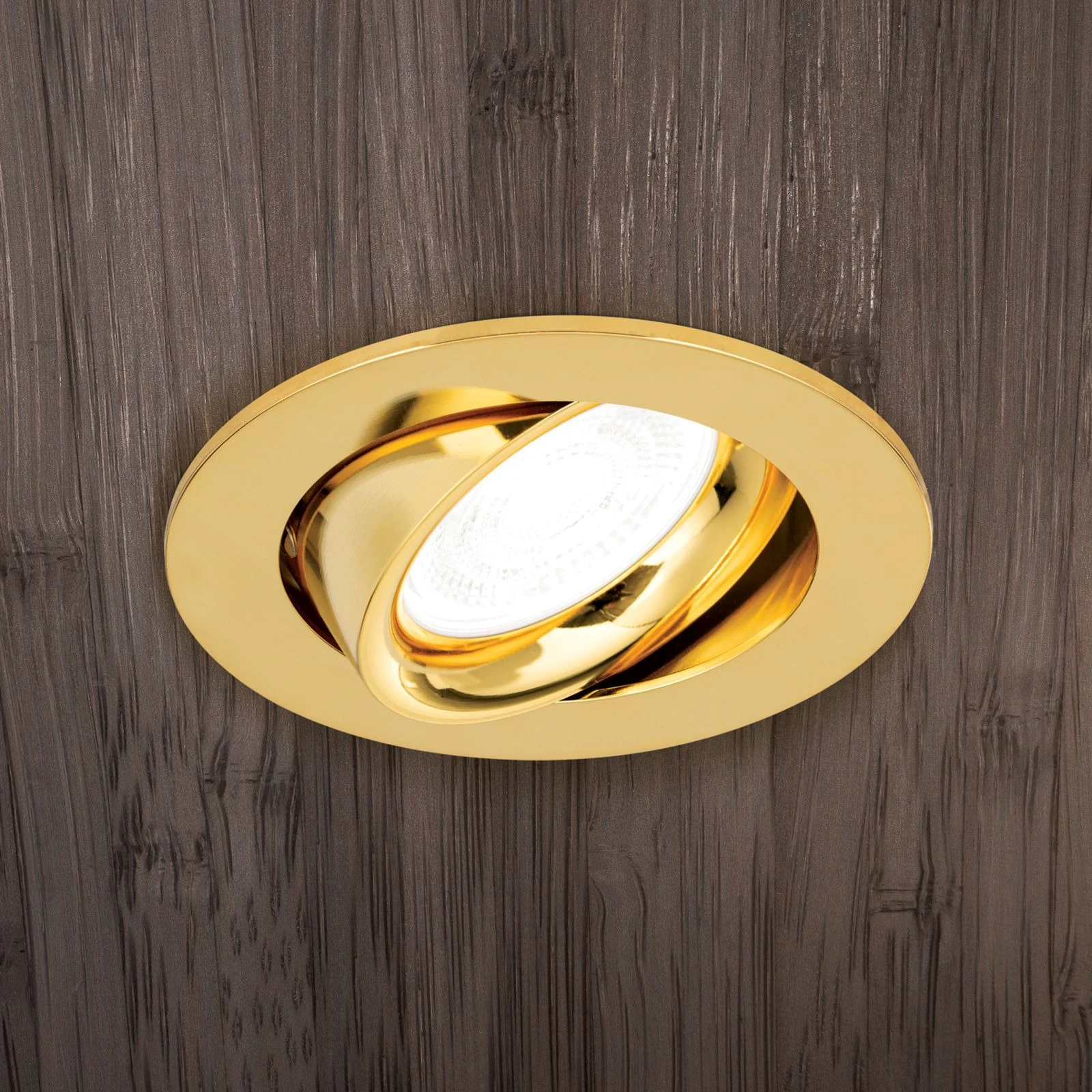 Montažni ram CHOICE, zlatni, okrugli