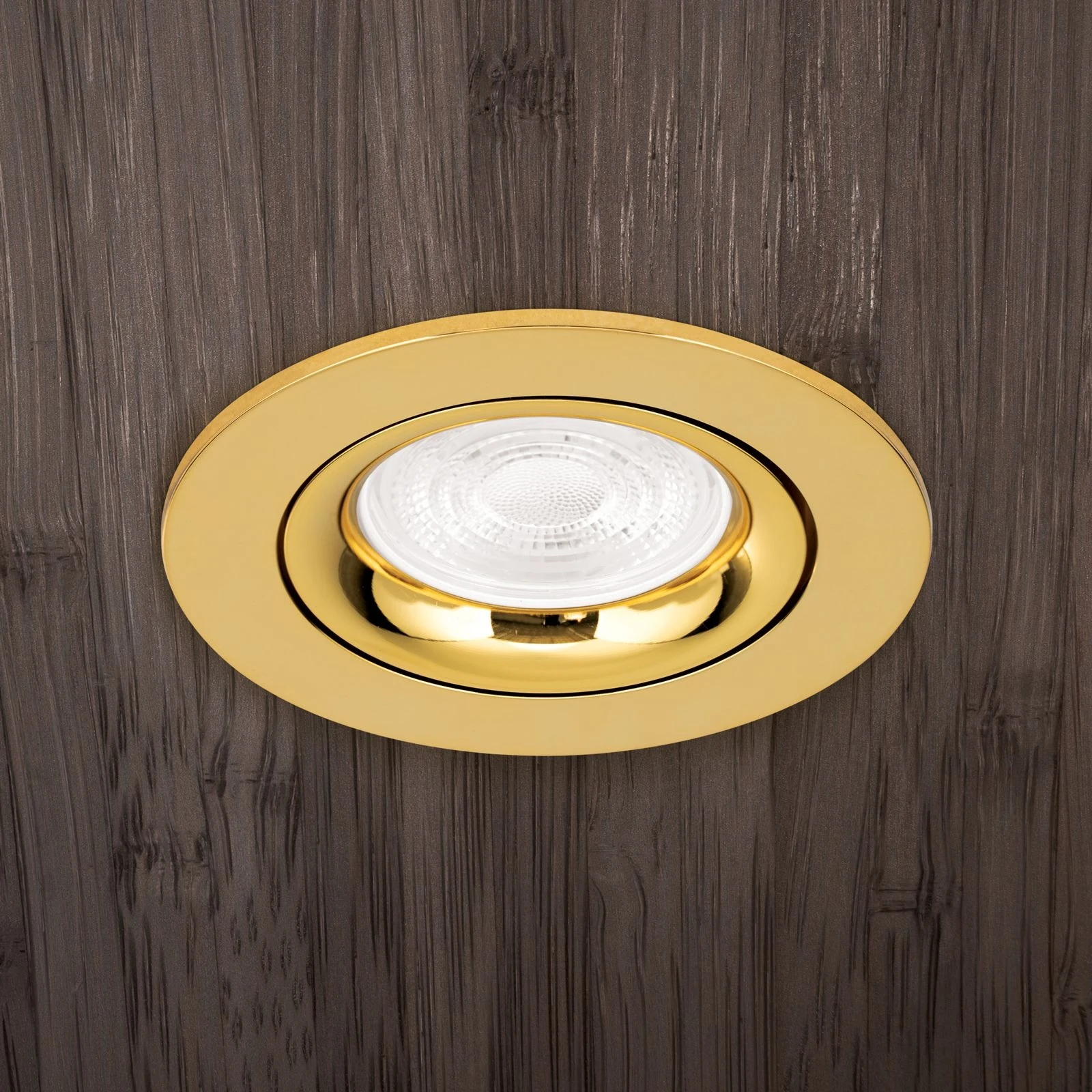 Montažni ram CHOICE, zlatni, okrugli - 3