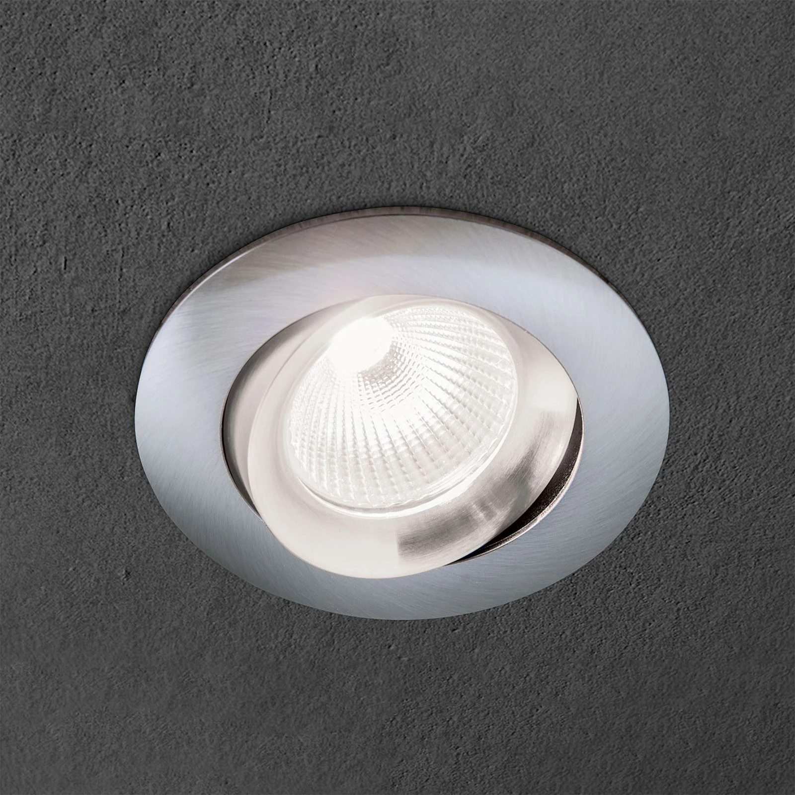 Ugradna spot lampa CHOICE, okrugla, satin hrom - 2