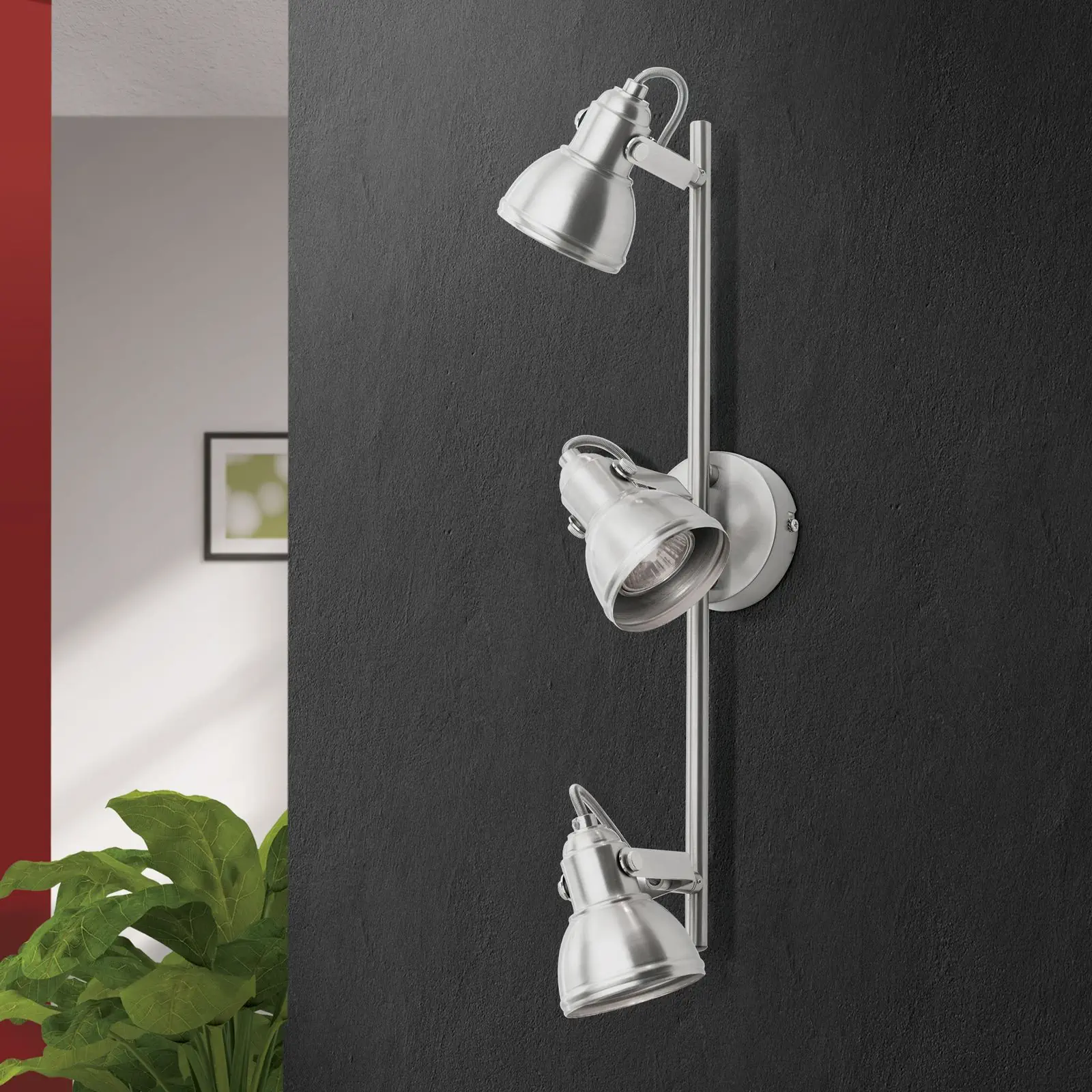 Spot lampa STAGE, 3 izvora svetla, satinisana - 3