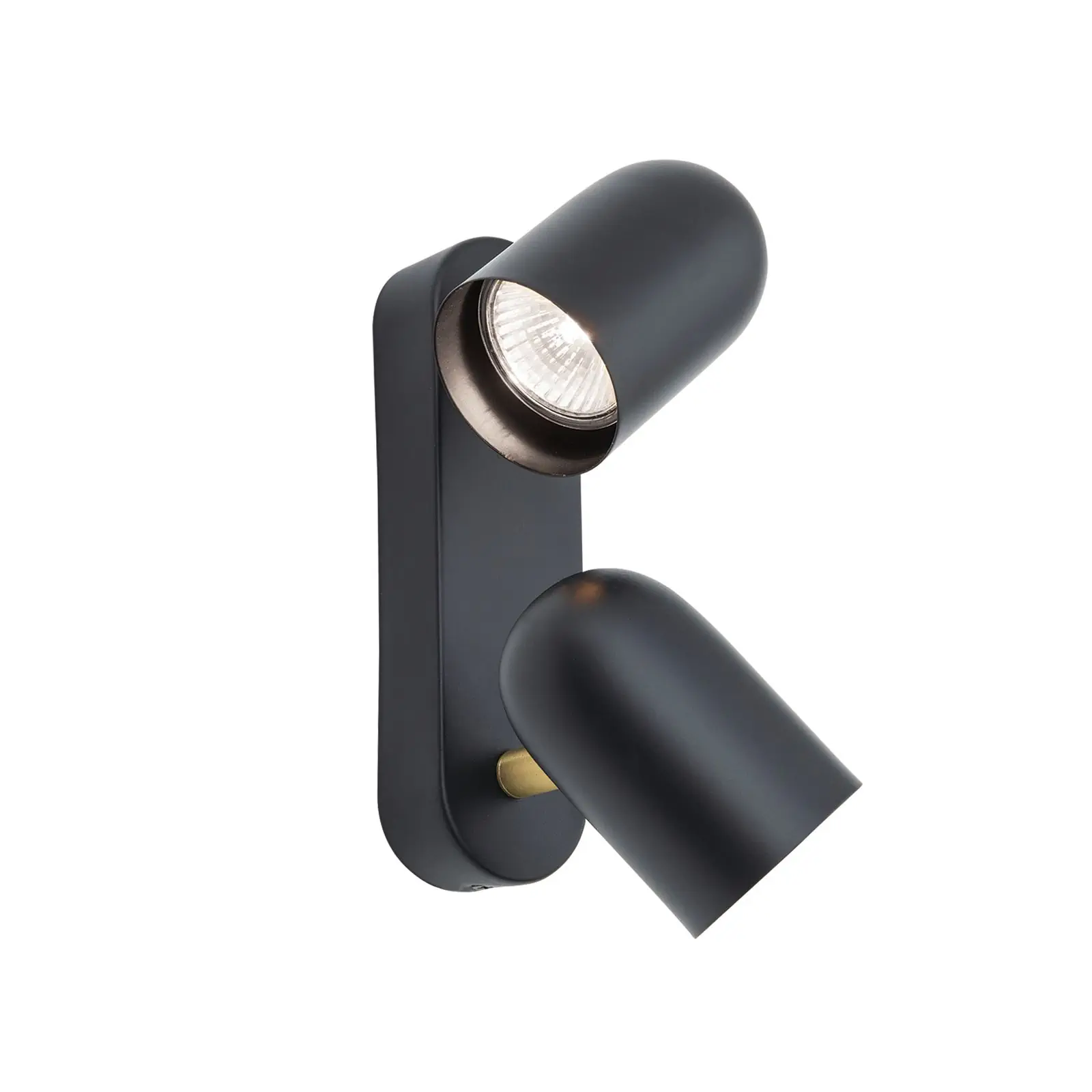 Spot lampa BRADLEY, 2 izvora svetla, crna/mesing - 4