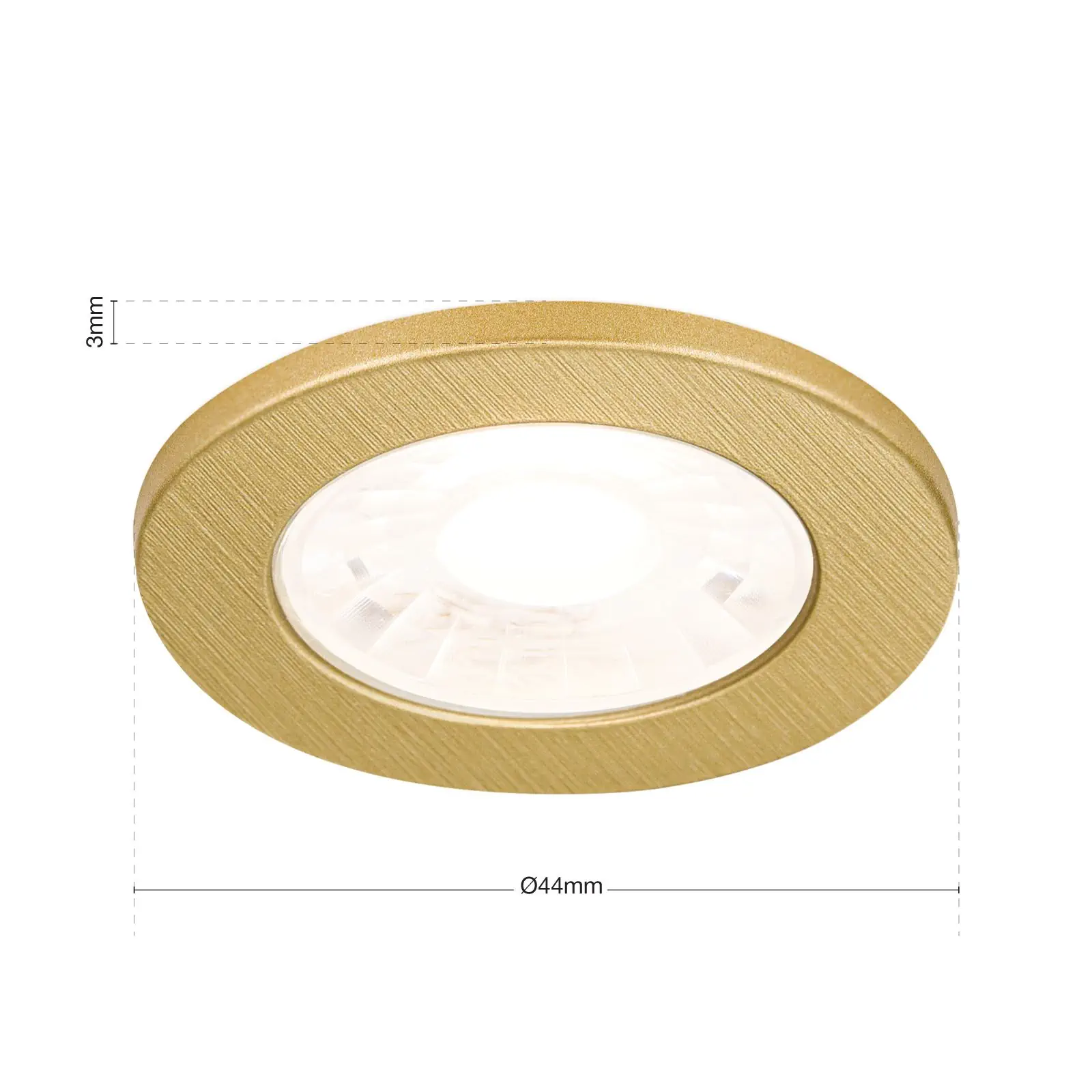 LED ugradna spot lampa ARTIST, 1-izvor svetla, zlatna, set od 3 lampe - 7