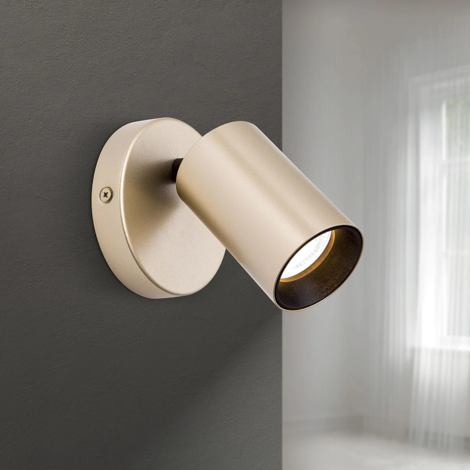 Spot lampa SEAN, 1 izvor svetla, mat zlato