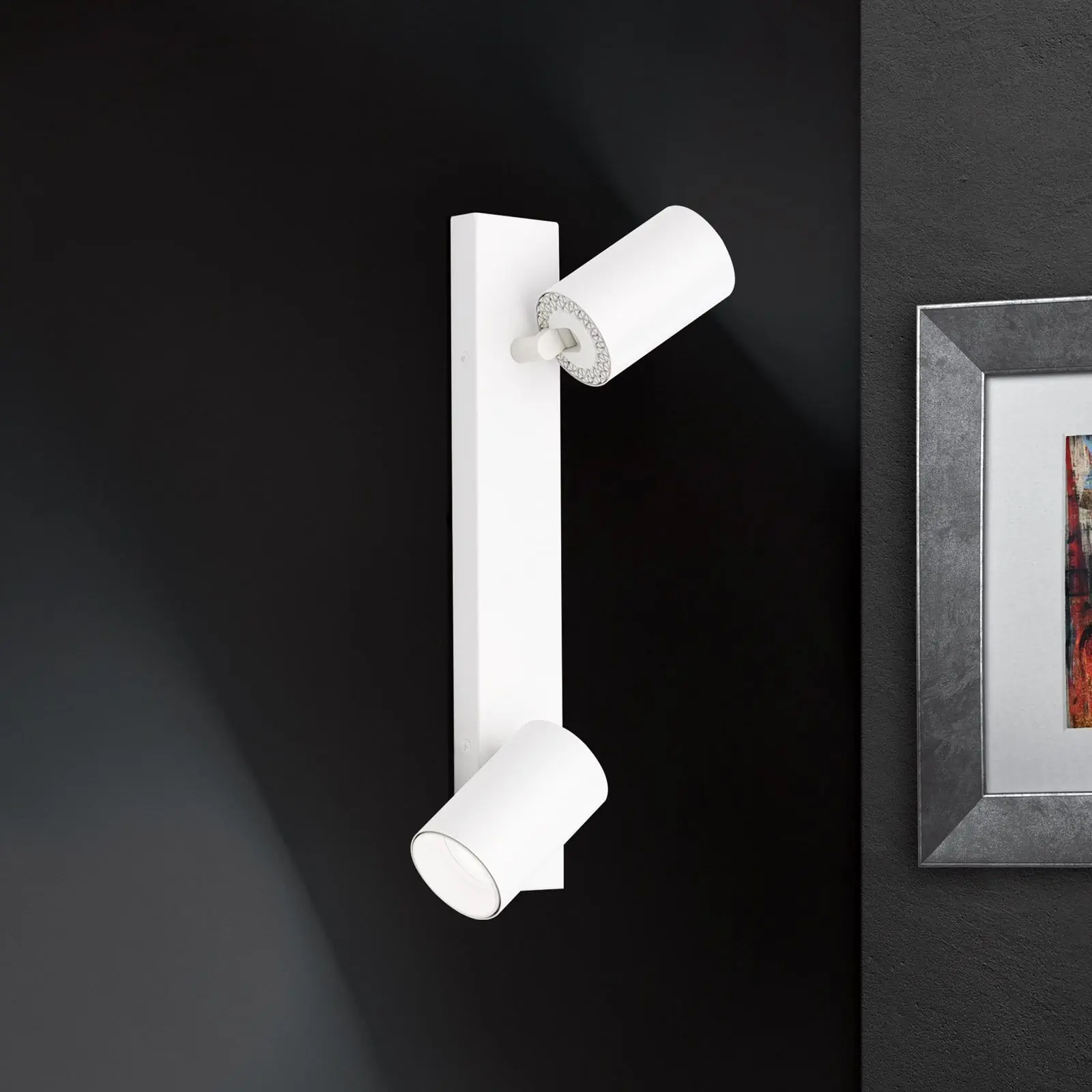 Spot lampa SEAN, 2 izvora svetla, bela - 2