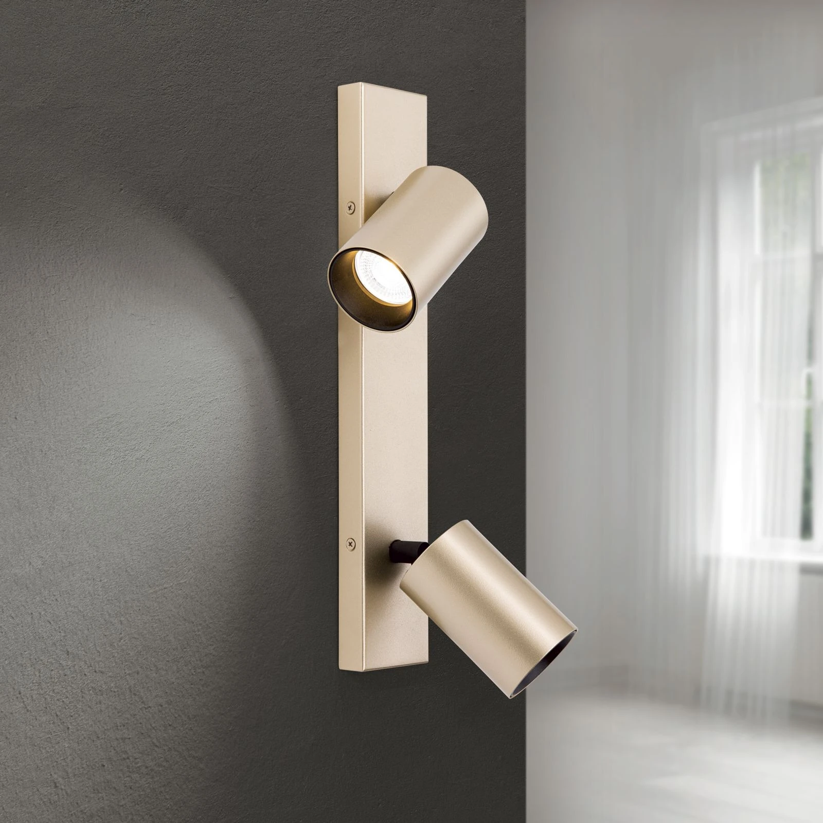 Spot lampa SEAN, 2 izvora svetla, Zlato - 2