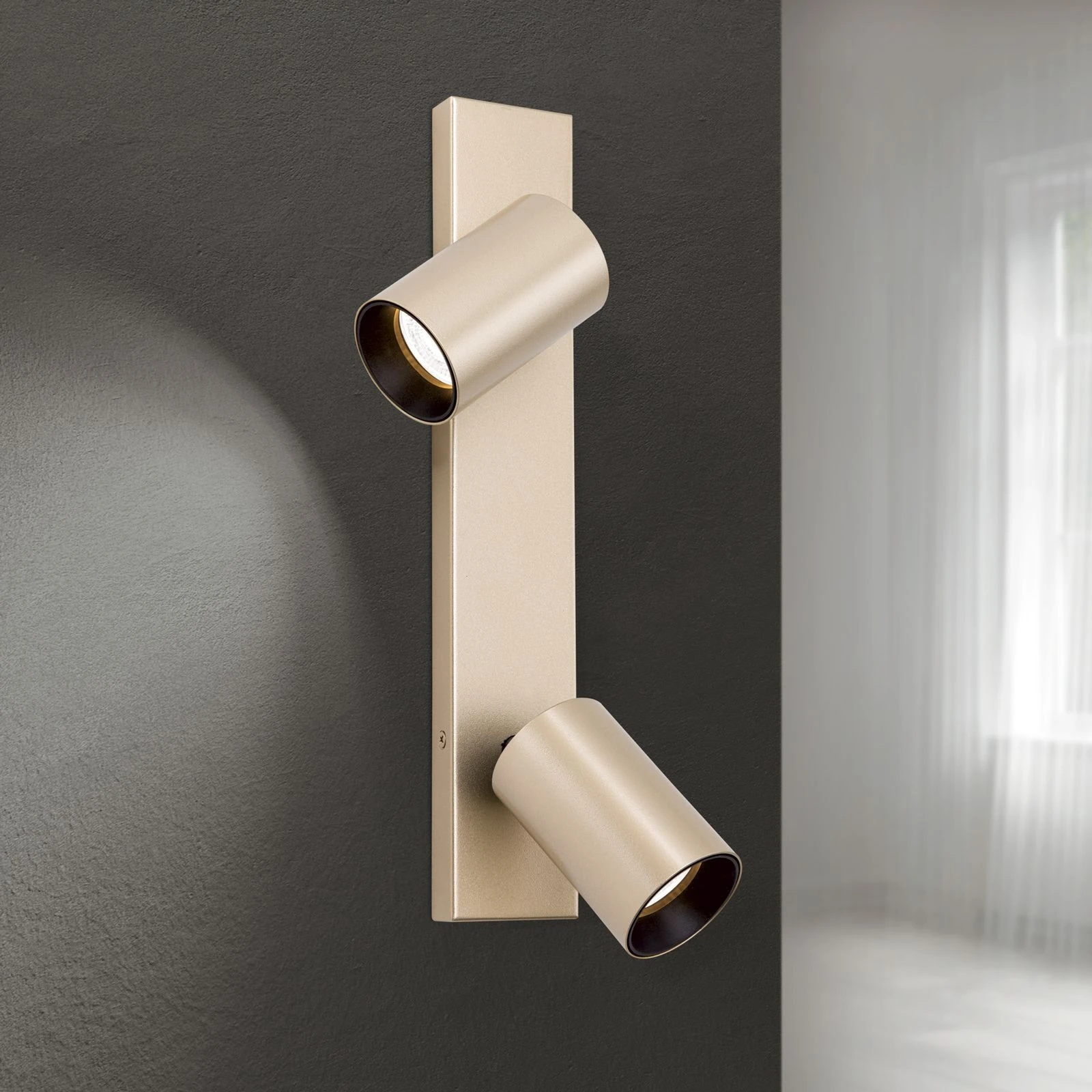Spot lampa SEAN, 2 izvora svetla, Zlato - 3