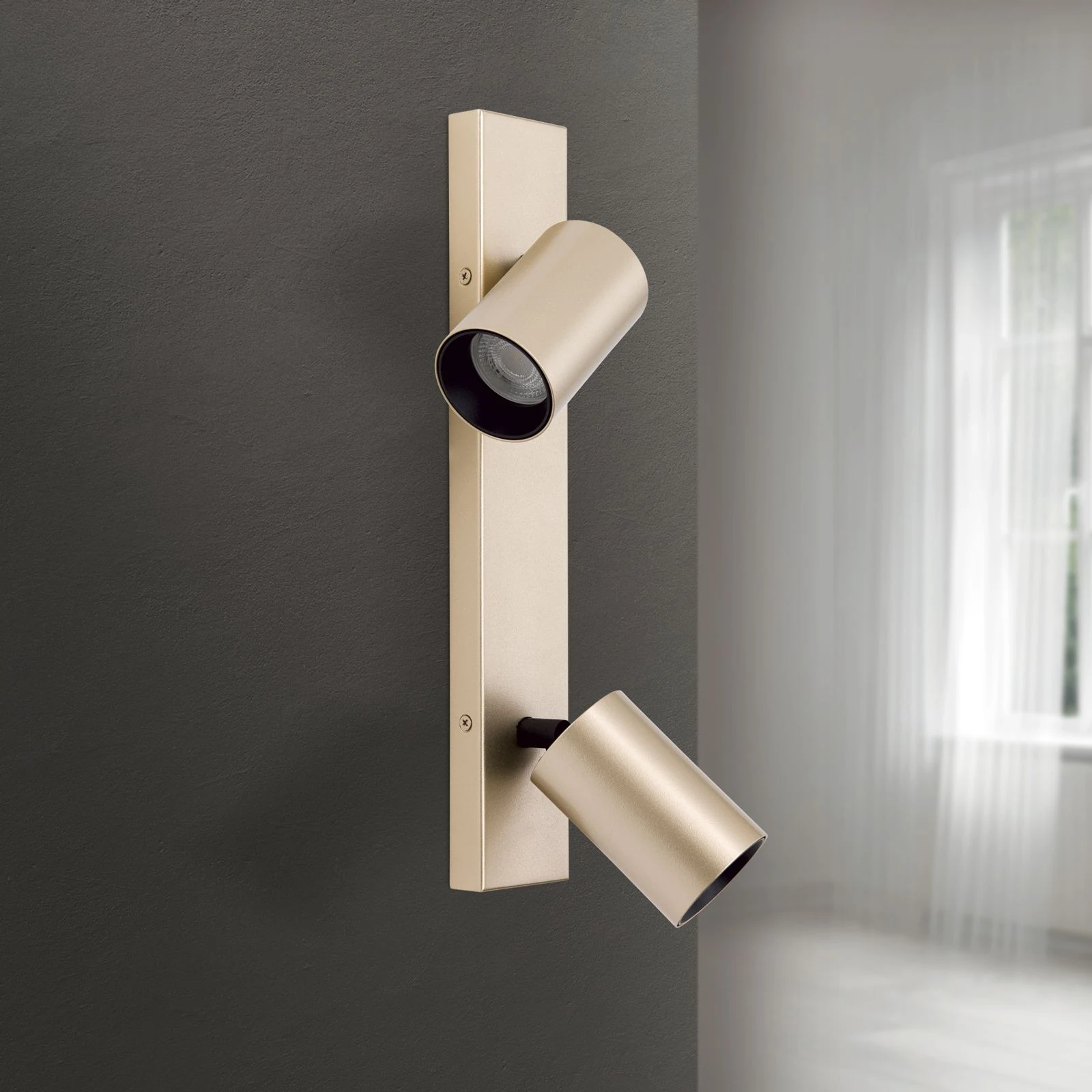 Spot lampa SEAN, 2 izvora svetla, Zlato - 4