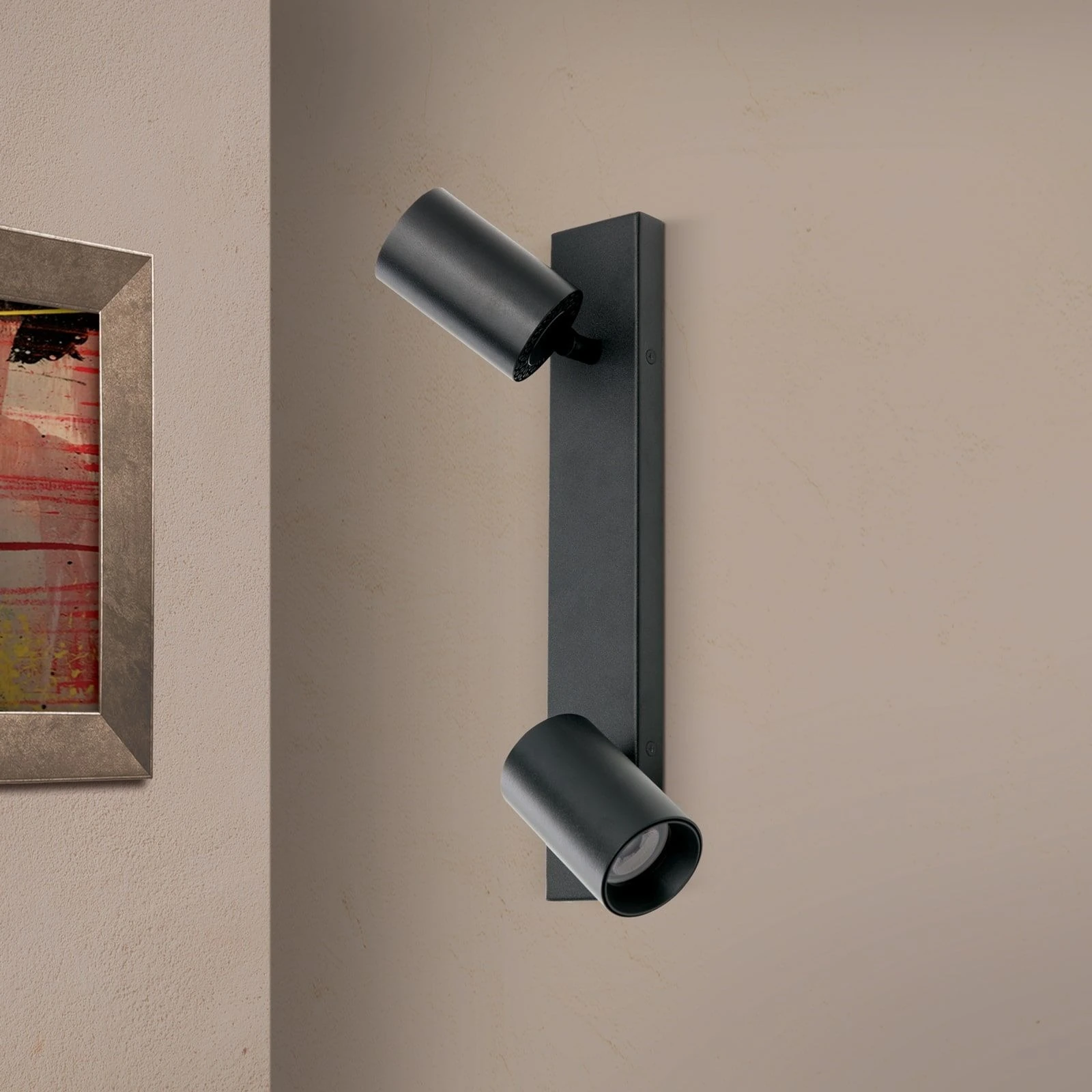 Spot lampa SEAN, 2 izvora svetla, Crna - 3