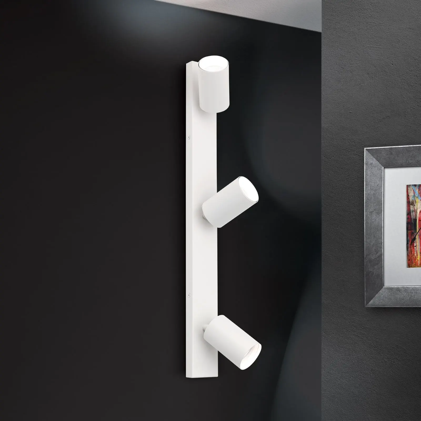 Spot lampa SEAN, 3 izvora svetla, bela - 2