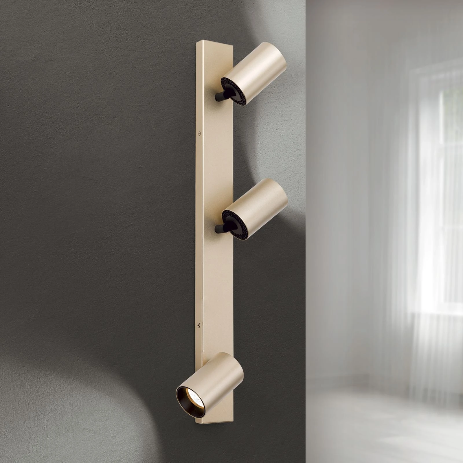 Spot lampa SEAN, 3 izvora svetla, mat zlato - 3