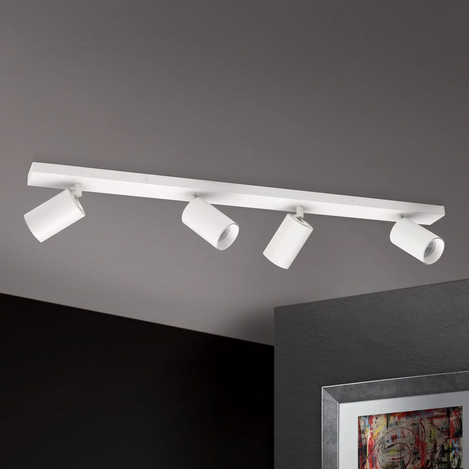 Spot lampa SEAN, 4 izvora svetla, bela - 3