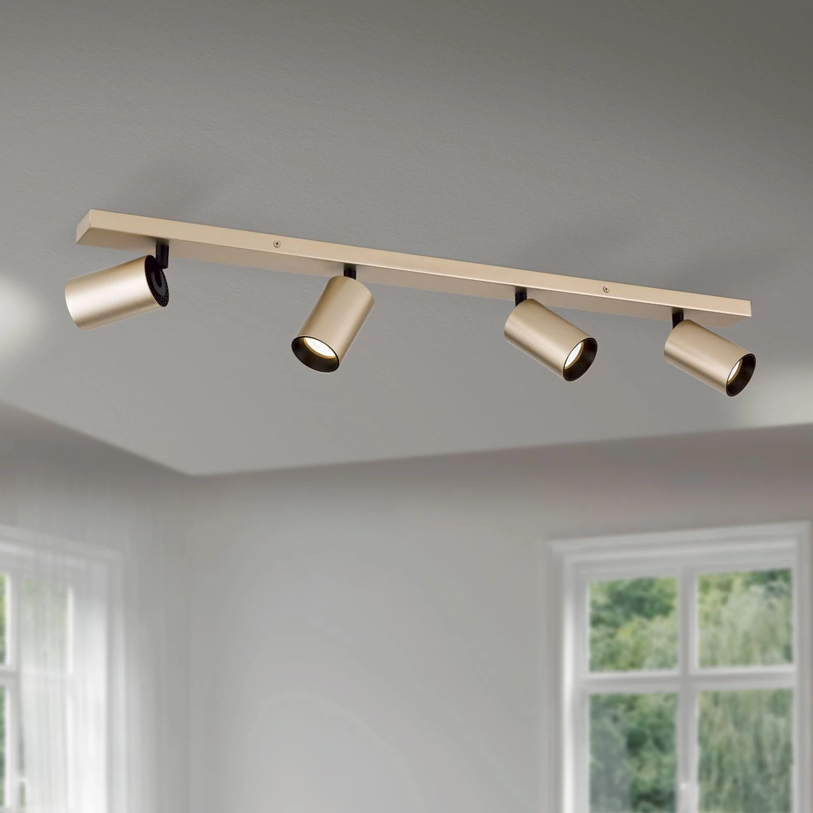 Spot lampa SEAN, 4 izvora svetla, mat zlato