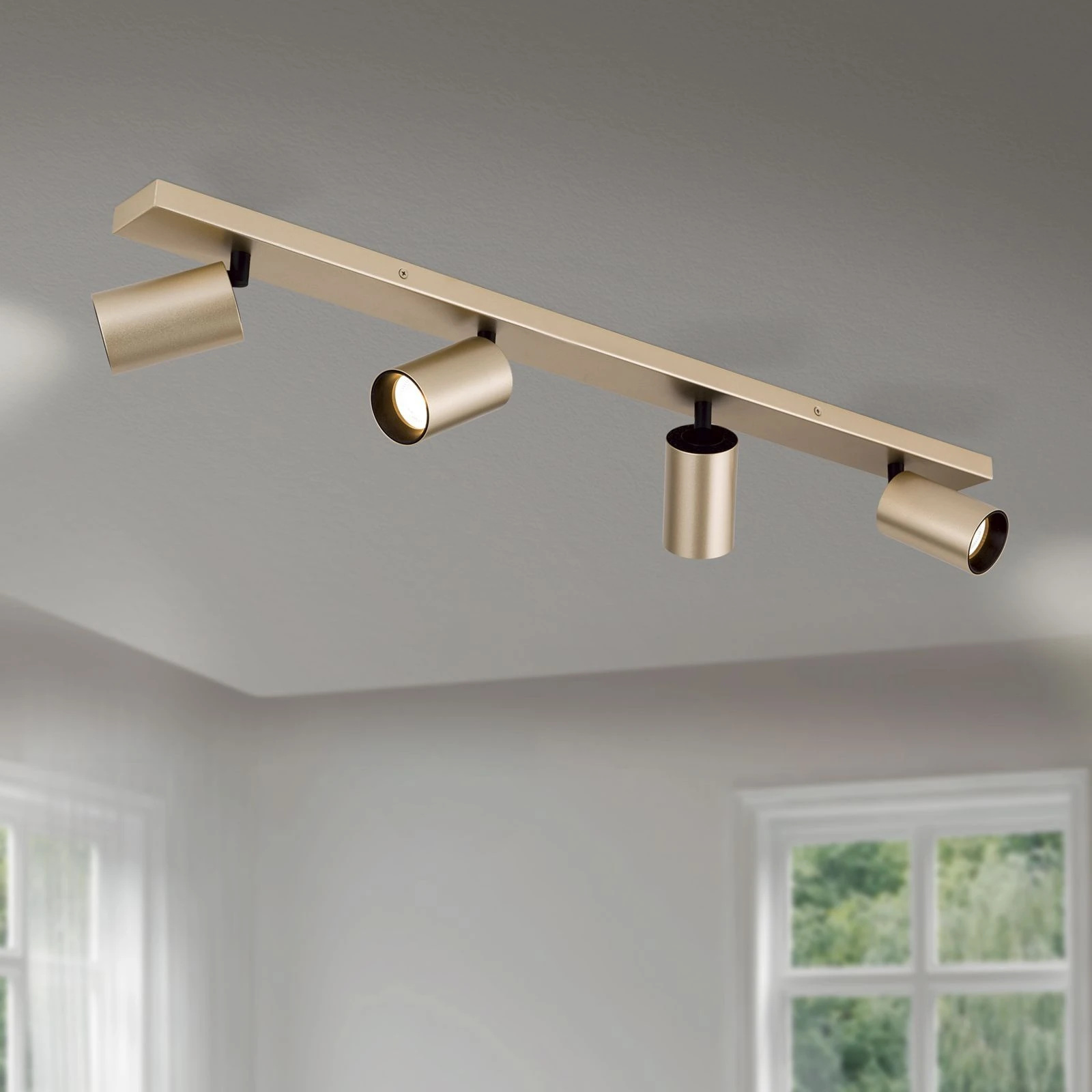 Spot lampa SEAN, 4 izvora svetla, mat zlato - 2