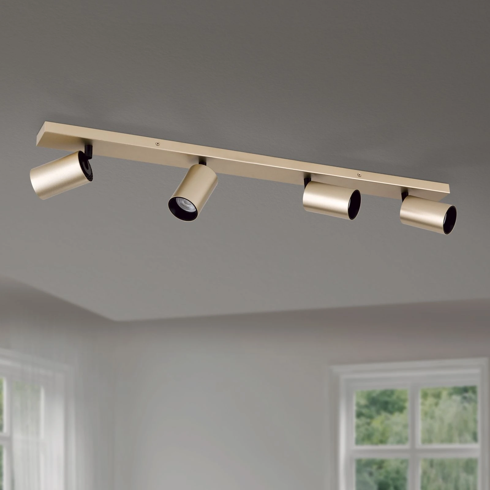 Spot lampa SEAN, 4 izvora svetla, mat zlato - 3