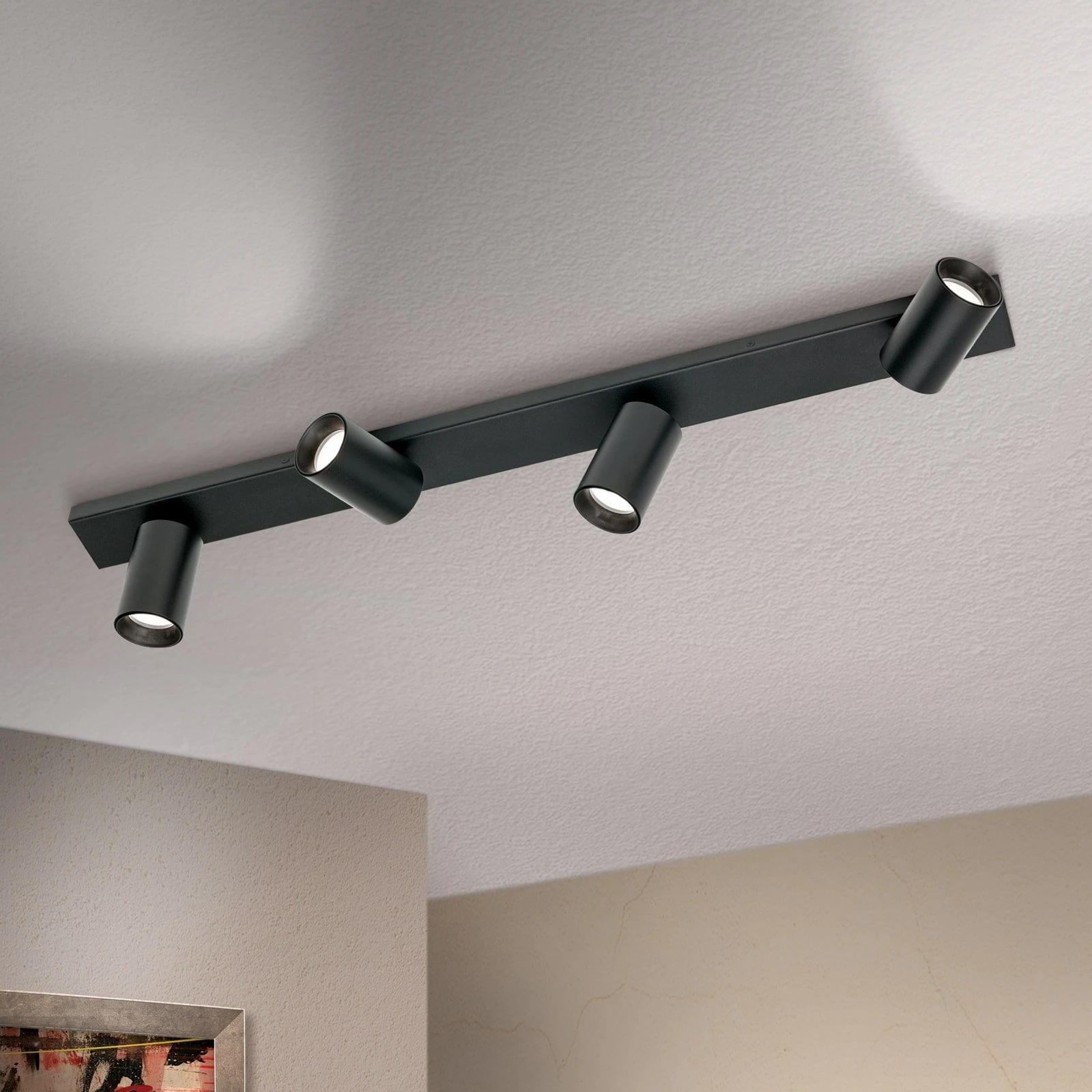 Spot lampa SEAN, 4 izvora svetla, Crna - 2